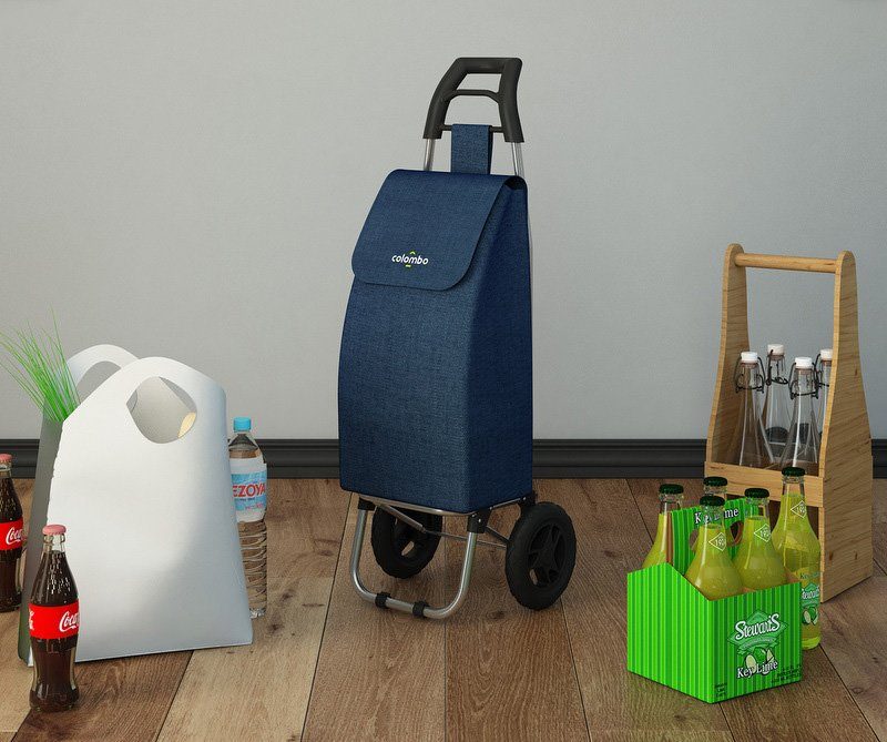Bischof Colombo Einkaufstrolley ROLLY, 40 l, Tasche aus wasserdichten Polyester, Maximales Tragegewicht 25 kg