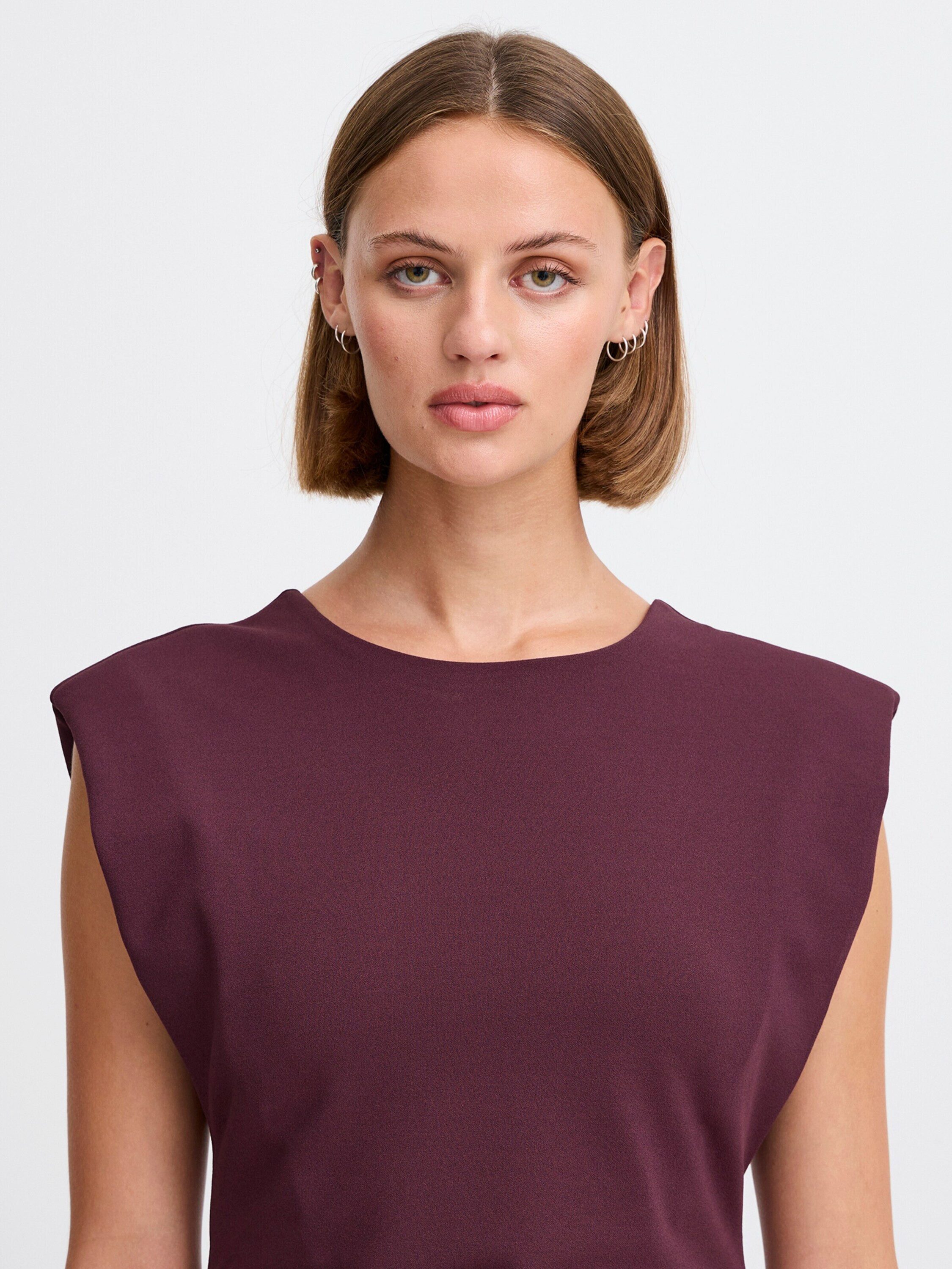 ICHI Jerseykleid IH Mitine (1-tlg) Drapiert/gerafft