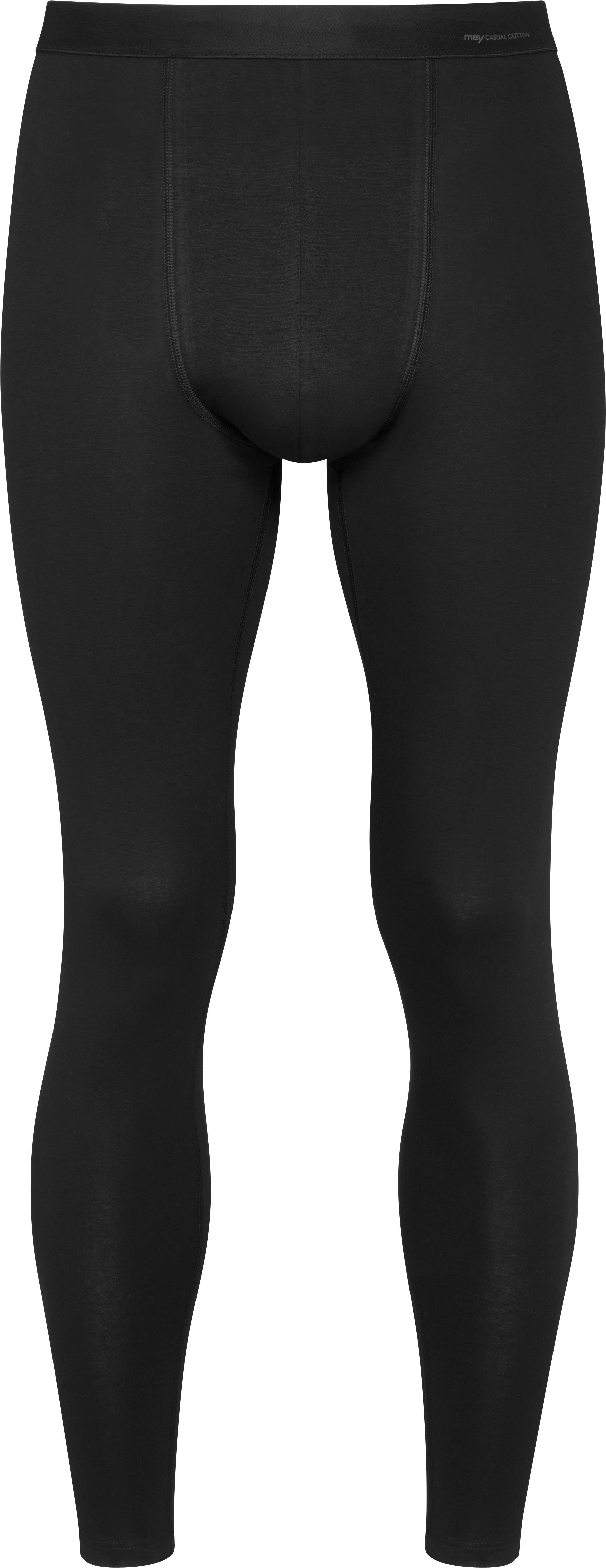 Mey Lange Unterhose schwarz körpernahe Casual Beinabschlüssen, Cotton mit weichen Passform