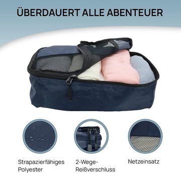 natumo Kofferorganizer 5-tlg Packing Cubes mit Wäschesack, Reise Packtaschen (5-tlg)