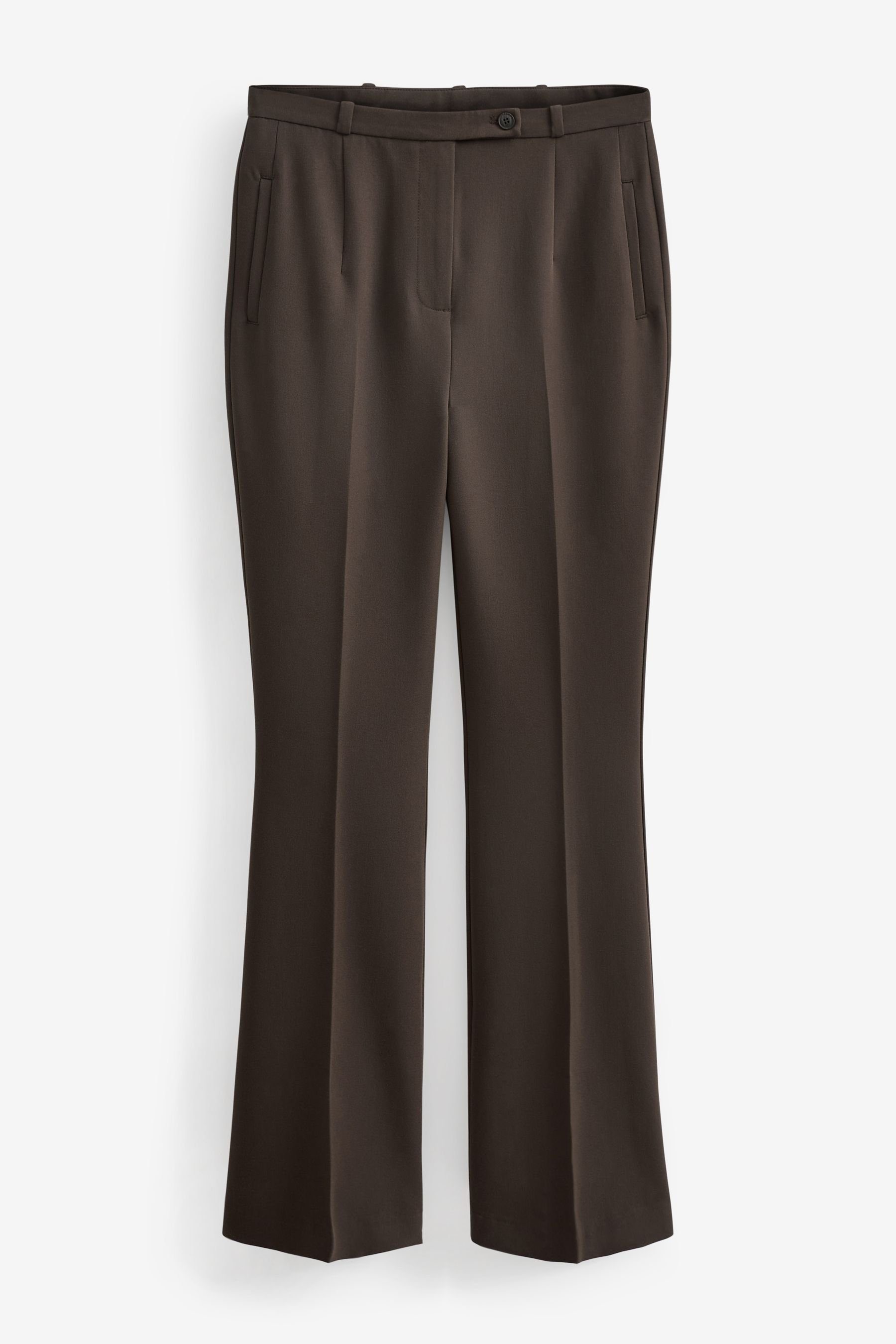 Ausgestellte Next Brown (1-tlg) Tailored-Hose Stoffhose