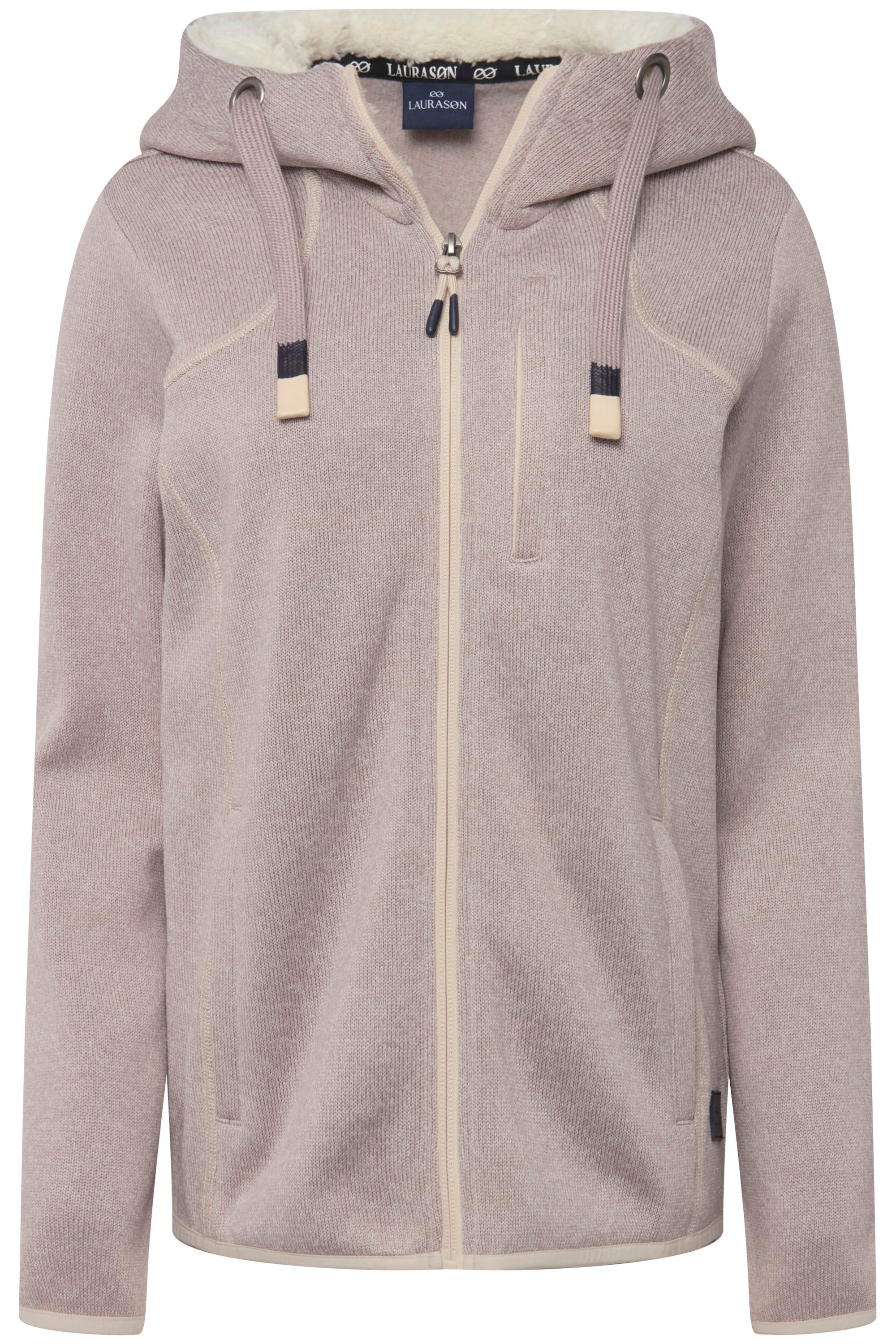Laurasøn Sweatjacke Hoodiejacke Fleece Teddy-Kapuze Zipper günstig online kaufen