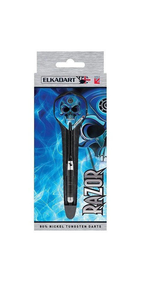 Elkadart Dartpfeil ELKADART Razor, Steel Dart, 23 Gramm, 80% Tungsten, Komplettsatz