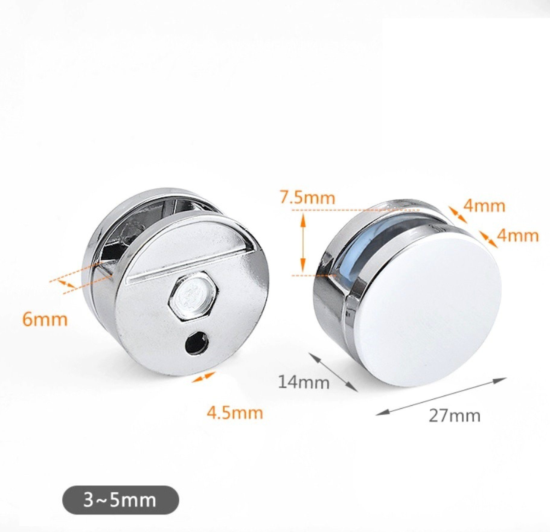 BAYLI Regal Spiegelaufhängung Clips, 4 x Spiegelklammern, Spiegelhalterung günstig online kaufen