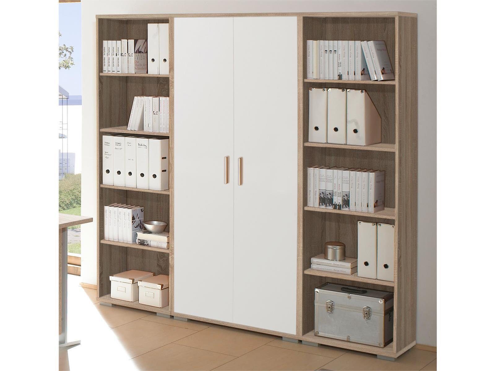 PREISBRECHER Büro-Set Clermont, 184 x 186 x 35 cm (B/H/T)