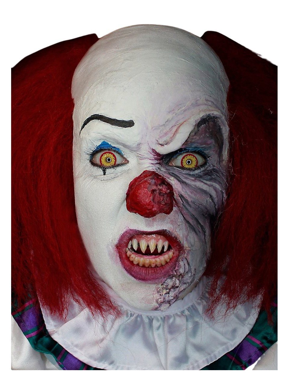 Maskworld Theaterschminke Make-up Set Pennywise - Halloween Horror Schminke, Halloween Schminkset mit perfekt abgestimmten Komponenten