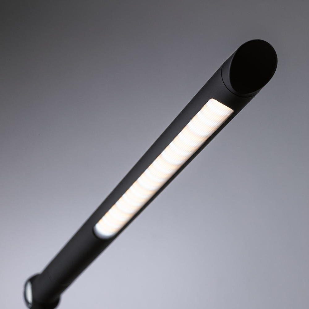 Paulmann LED Tischleuchte Flexbar LED fest keine verbaut, LED, 10,6W Ja, Schwarz Nachttischlampe, Tischleuchte Tischleuchte, Angabe, 700lm, enthalten: in Tischlampe warmweiss, Leuchtmittel
