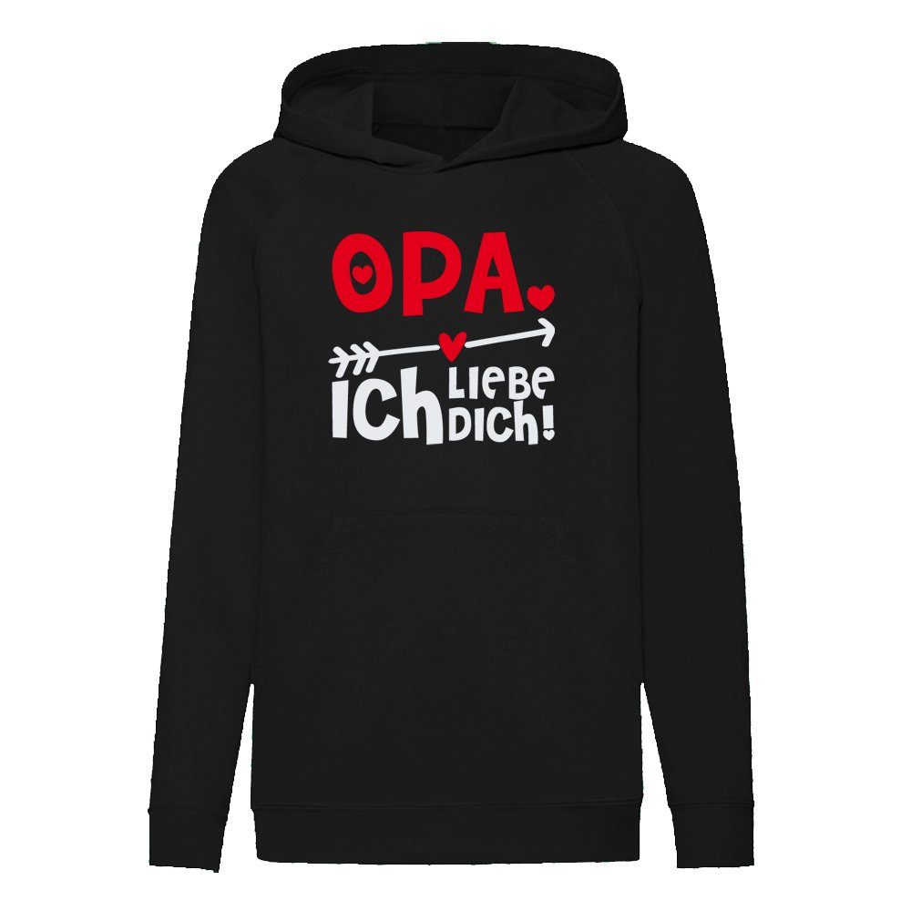 Ggraphics Hoodie Opa ich liebe Dich! Kinder Hoodie / Kapuzenpullover