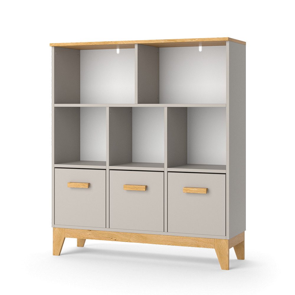 VitaliSpa® Bücherregal Malia, Cashmere-Eiche, 98.4 x 113.4 cm günstig online kaufen