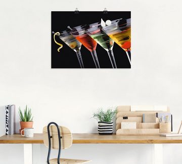Artland Wandbild Klassische Martini - Cocktail, Getränke (1 St), als Leinwandbild, Poster, Wandaufkleber in verschied. Größen