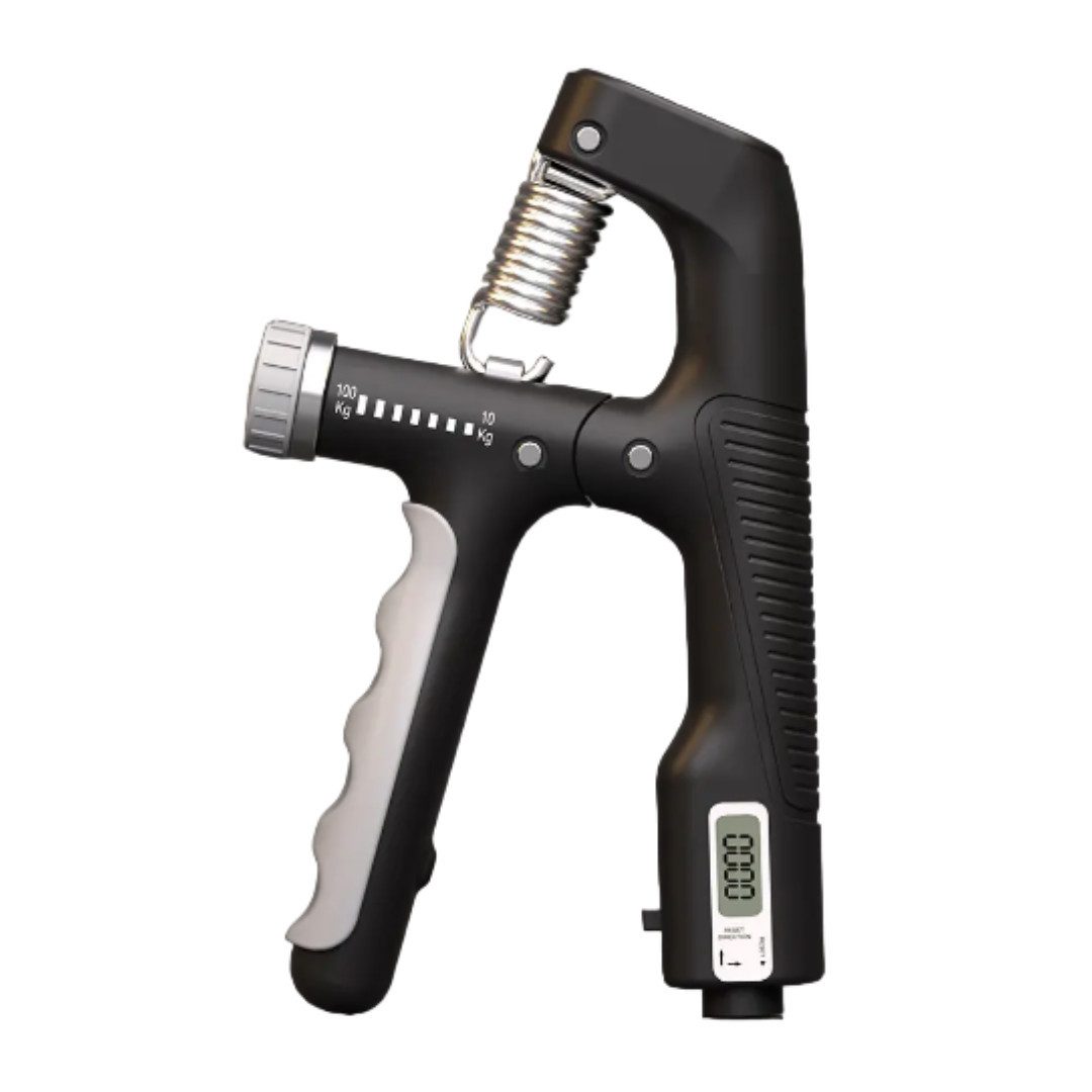 BestGoods Handmuskeltrainer Widerstand 10 - 100KG mit elektronischer Zählfunktion, Handtrainer, Muskeltrainer, Zähler-Reichweite 0 - 9999, Batteriefrei