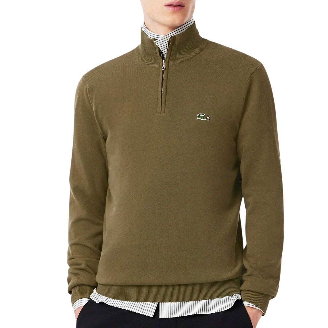 Lacoste Kapuzenpullover 1/4 Zipper Pullover Herren günstig online kaufen