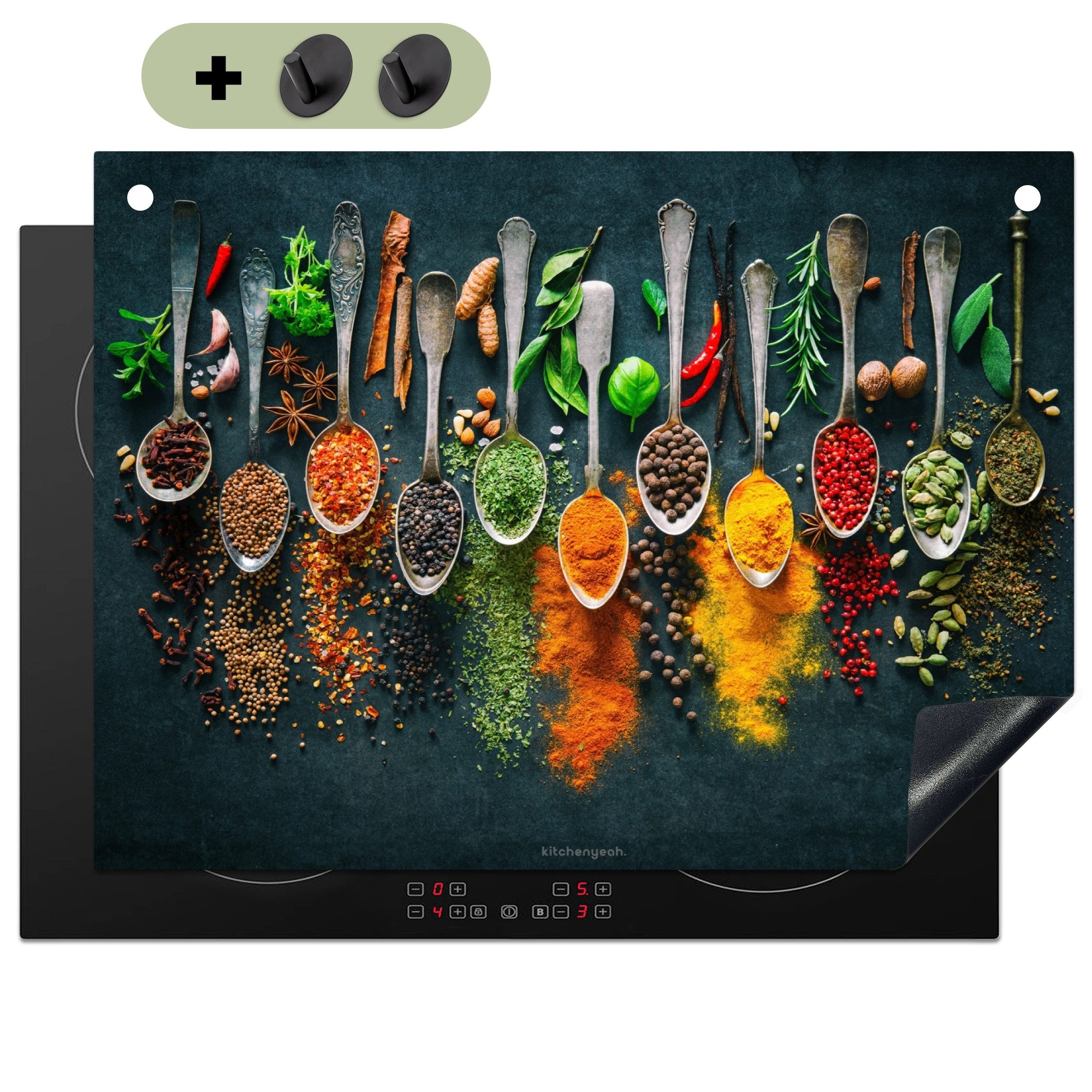 KitchenYeah Küchenrückwand Gewürze - Löffel - günstig online kaufen