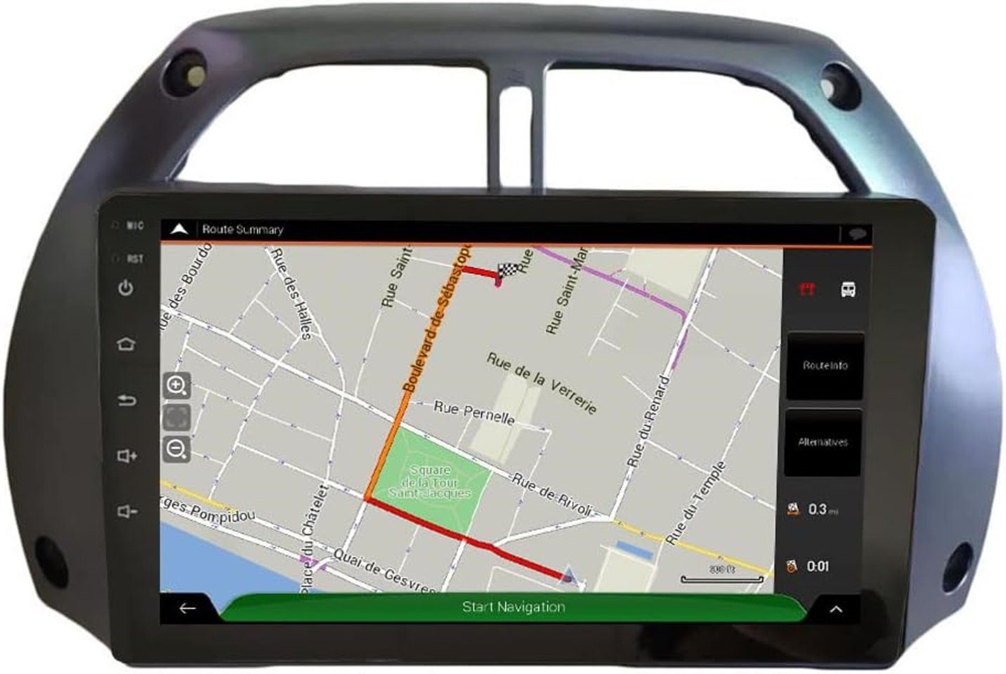 GABITECH 9 Zoll Android 13 Autoradio Navi für Toyota 2001-2006 RAV4 BT GPS FM Autoradio (Drahtloses Carplay & Android Auto,3D Navi,2GB RAM; 32GB ROM,WiFi,DAB)