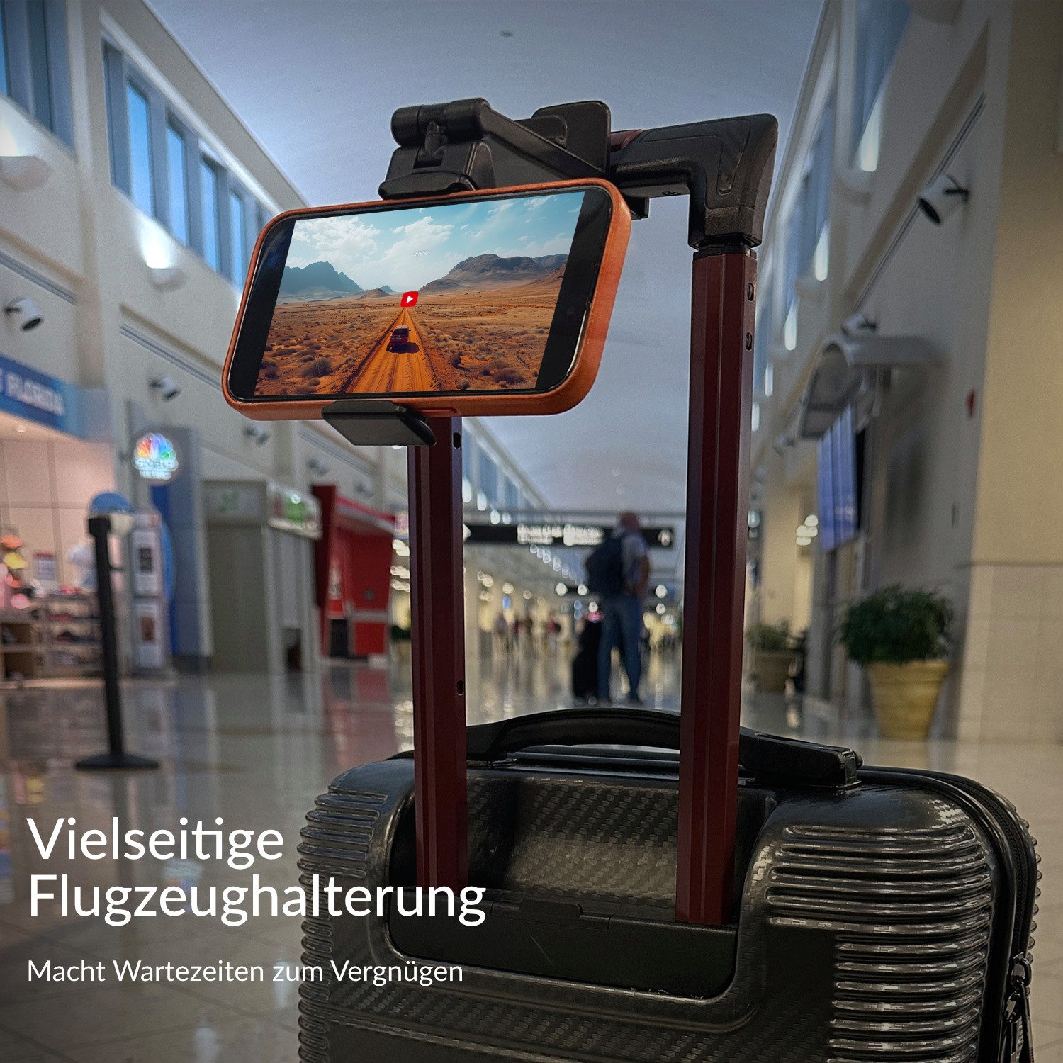 Wicked Chili Smartphone-Halterung Flexible Handyhalterung für Reisen und Flugzeug, (1er Set, 1-tlg., Smartphone Halterung, 360° Kugelgelenk, Telefonhalterung Kü – Bild 5 von 5