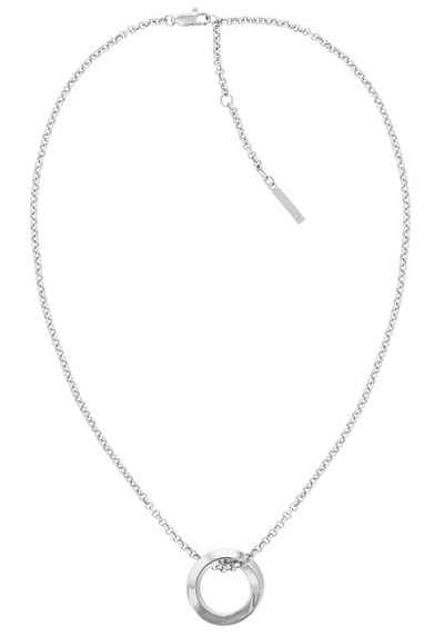 Calvin Klein Kette mit Anhänger Ювелірні вироби Edelstahl Halsschmuck Halskette Erbskette SCULPTURAL