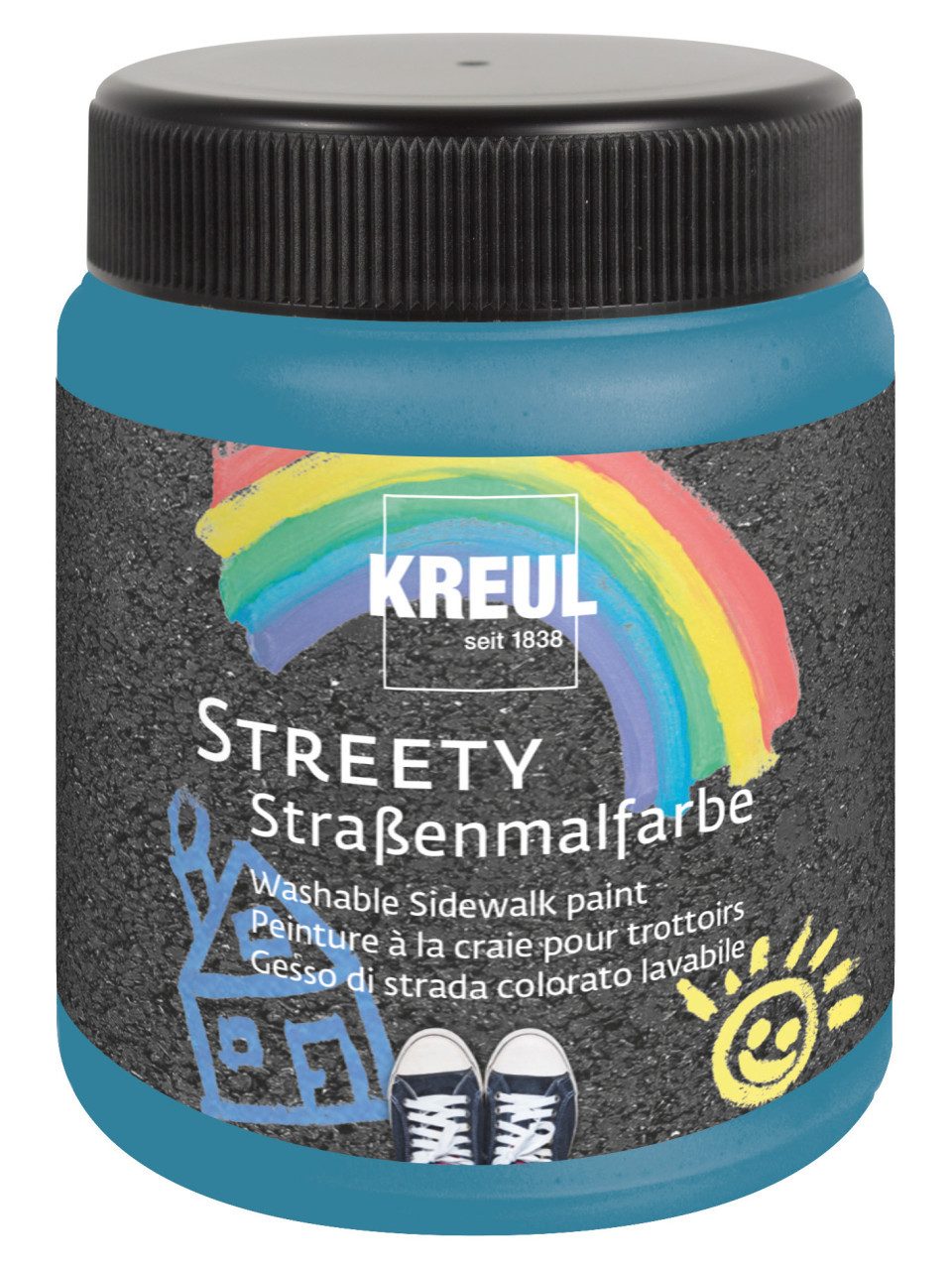 Kreul Steinmalfarbe Kreul Streety Straßenmalfarbe Badelatschenblau 200