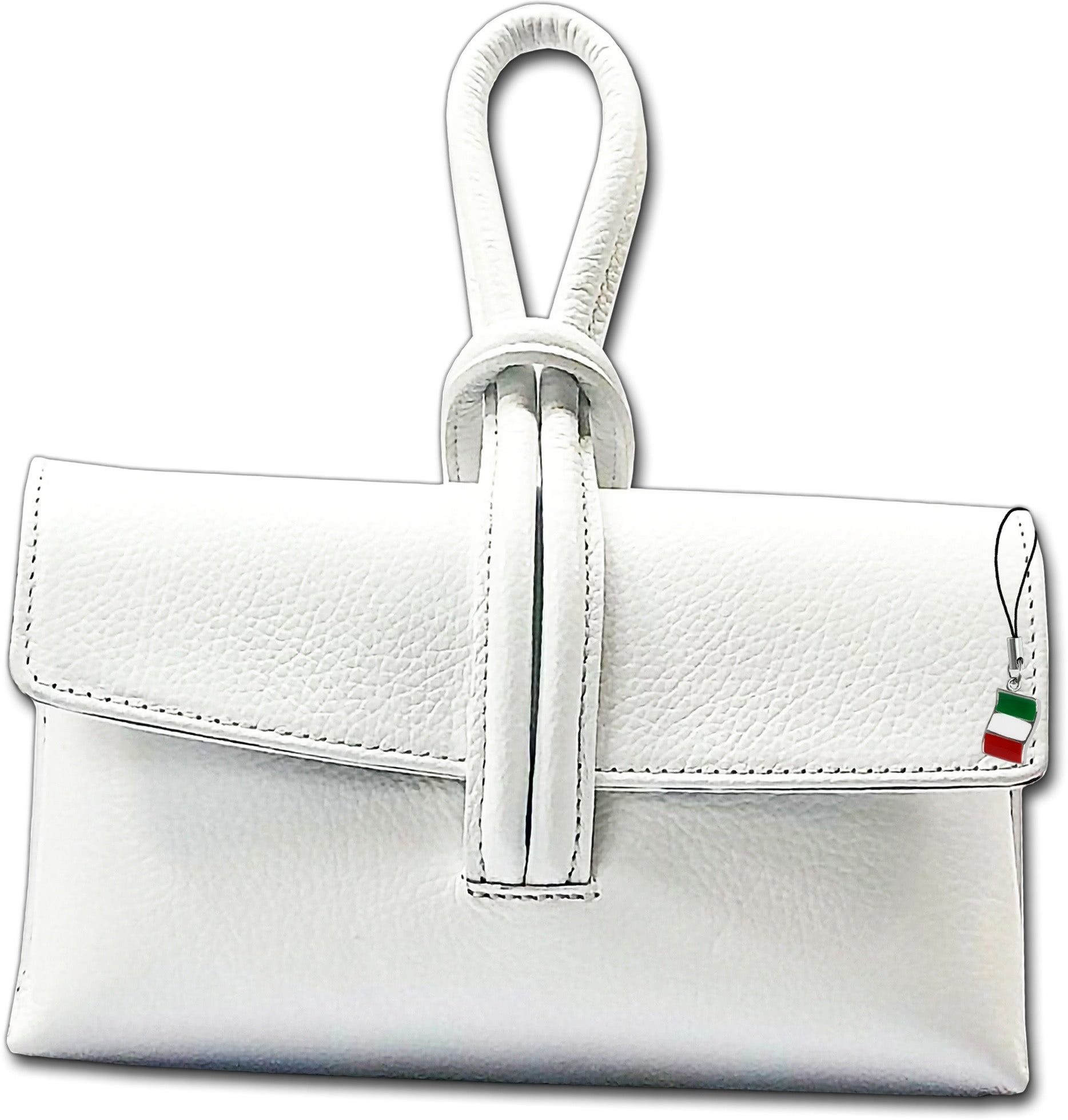 Abendtasche Abendtasche weiß Florence Tasche Leder