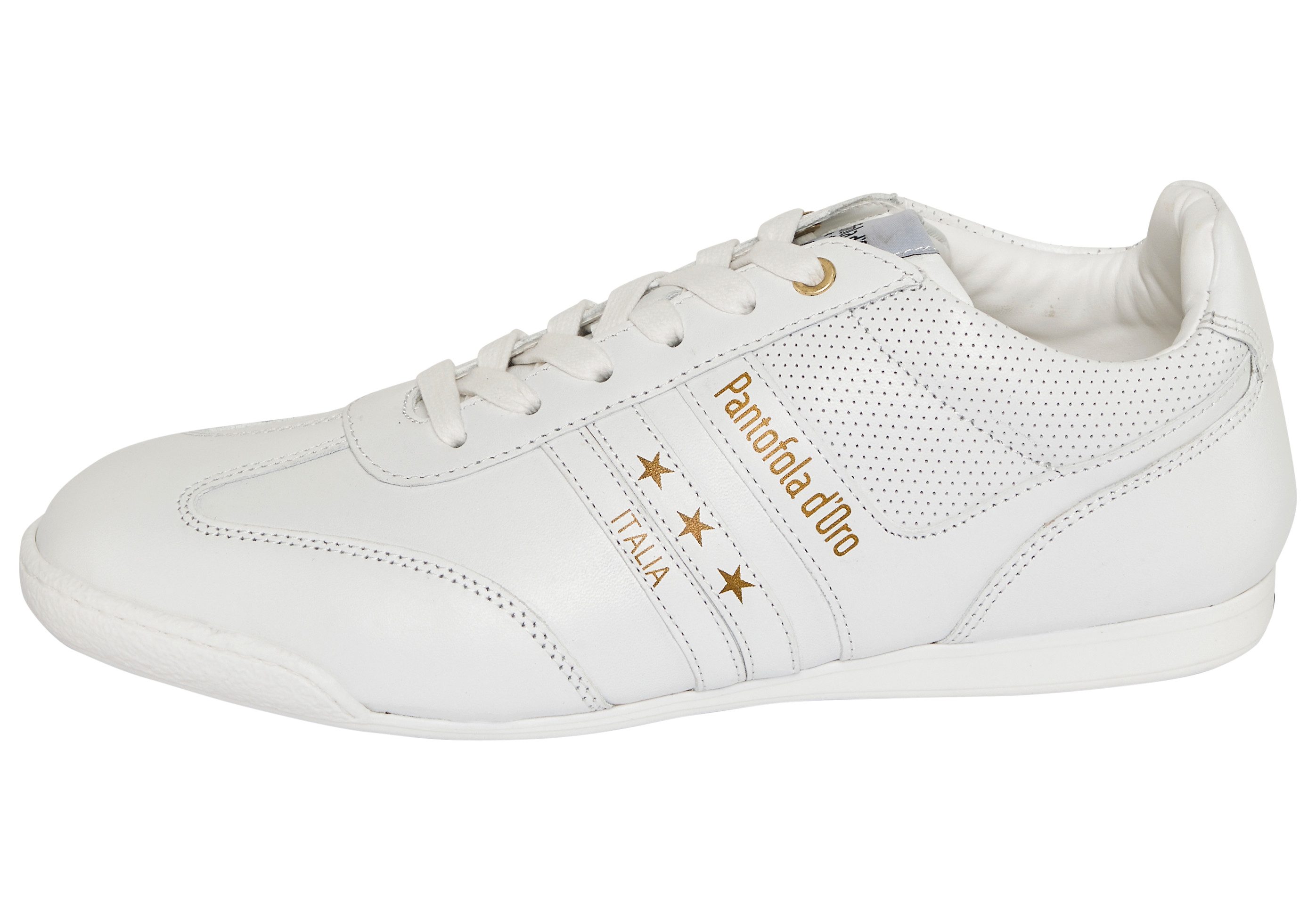 Pantofola d´Oro VASTO LOW Sneaker Obermaterial aus Leder, Gummilaufsohle, mit Schnürung