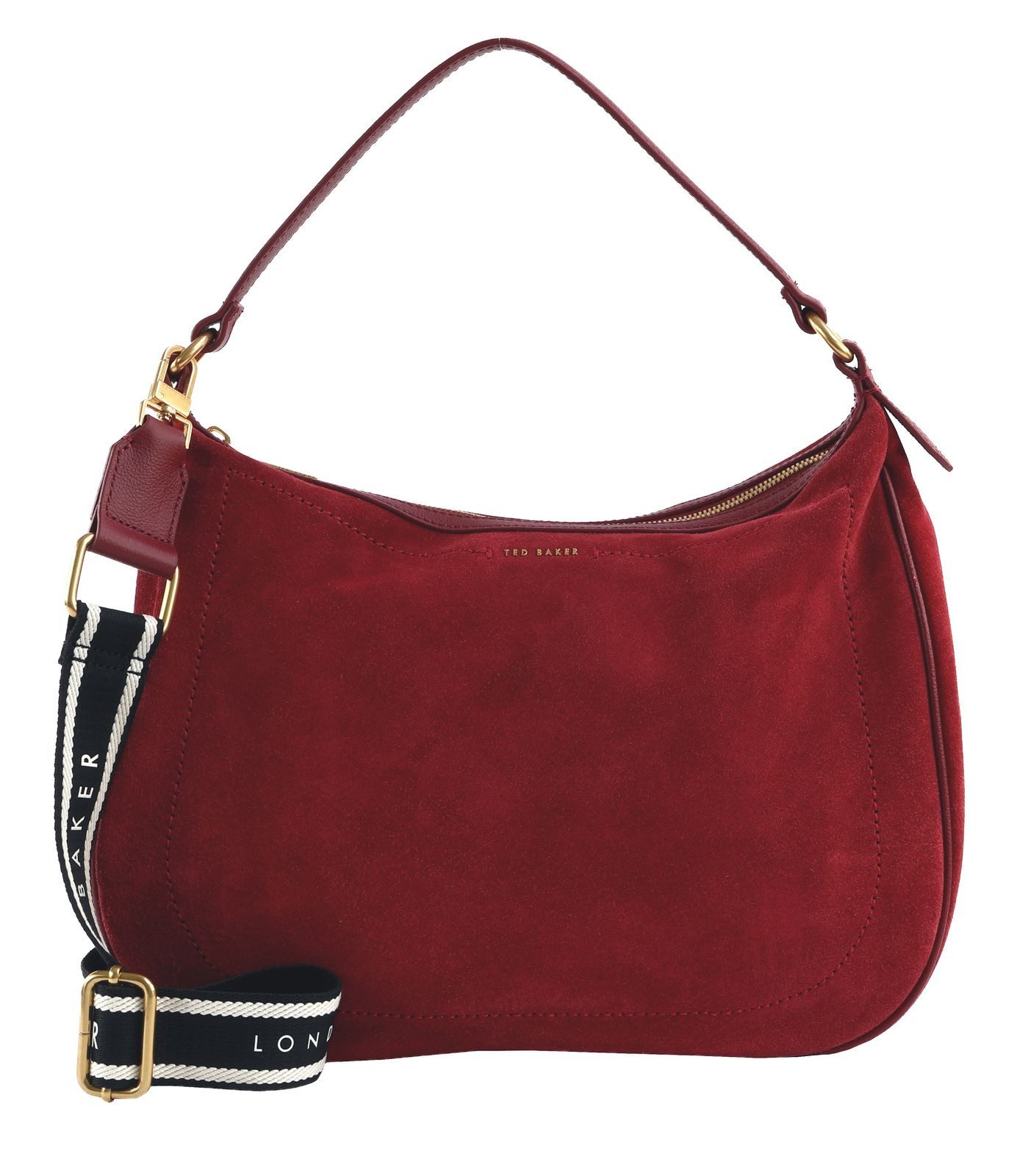 Schultertasche Webbing Suede Hobo Bag