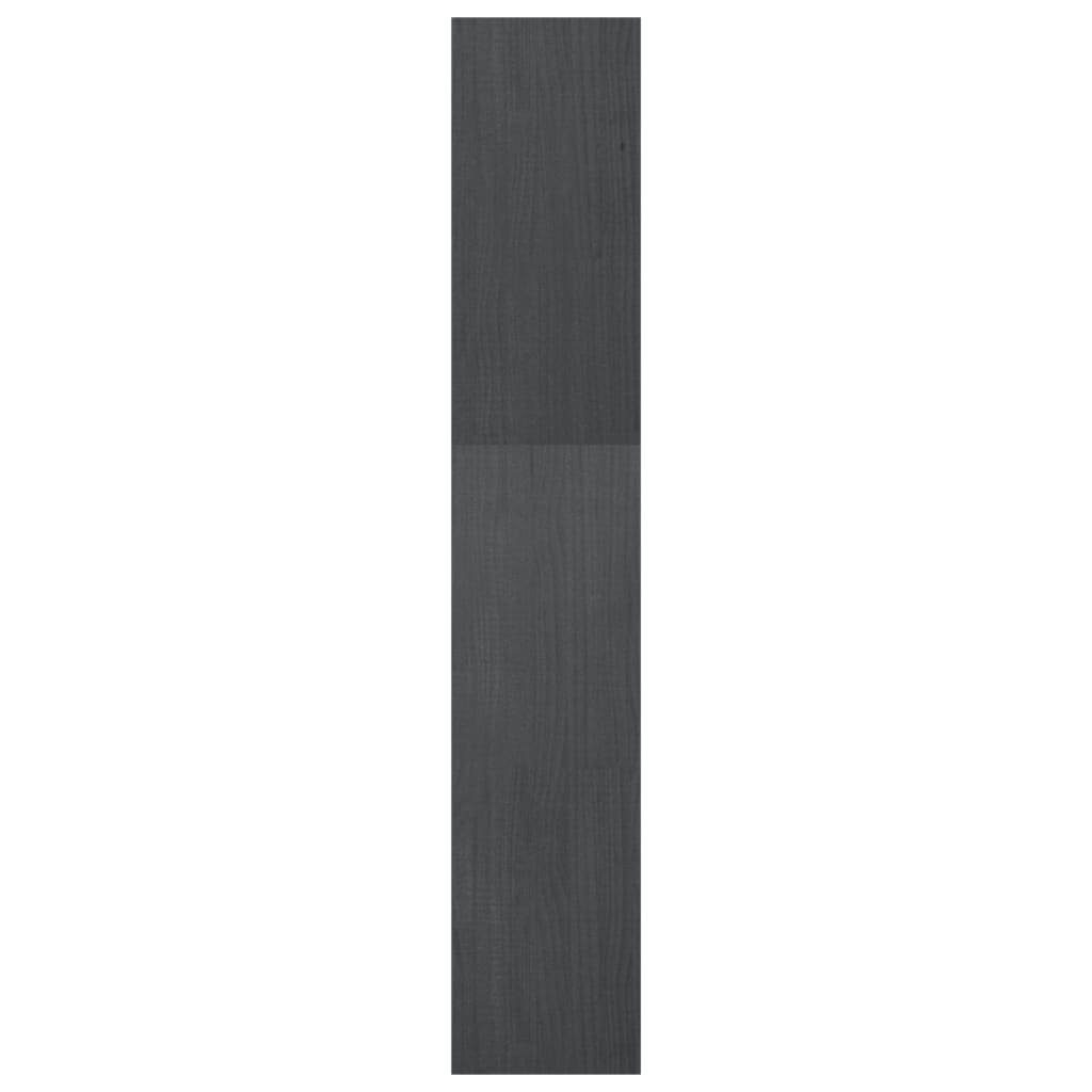 Grau Kiefer 40x30x167,5 Massivholz cm Bücherregal/Raumteiler Bücherregal furnicato