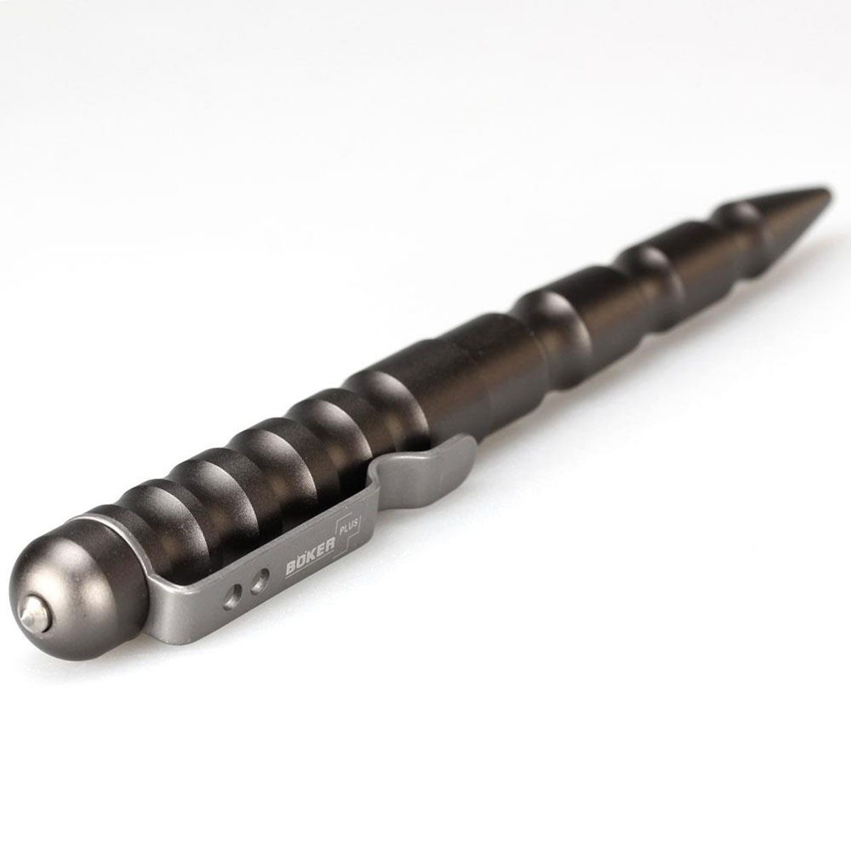 Böker Manufaktur Solingen Kugelschreiber Plus MPP Multi Purpose Pen Grey Tactical Pen, (nein)