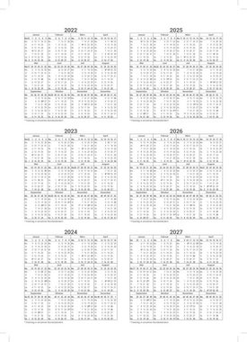 ADINA Buchkalender 2024 ADINA Dickes Reservierungsbuch A4 1 Seite pro Tag + FR/SA/SO