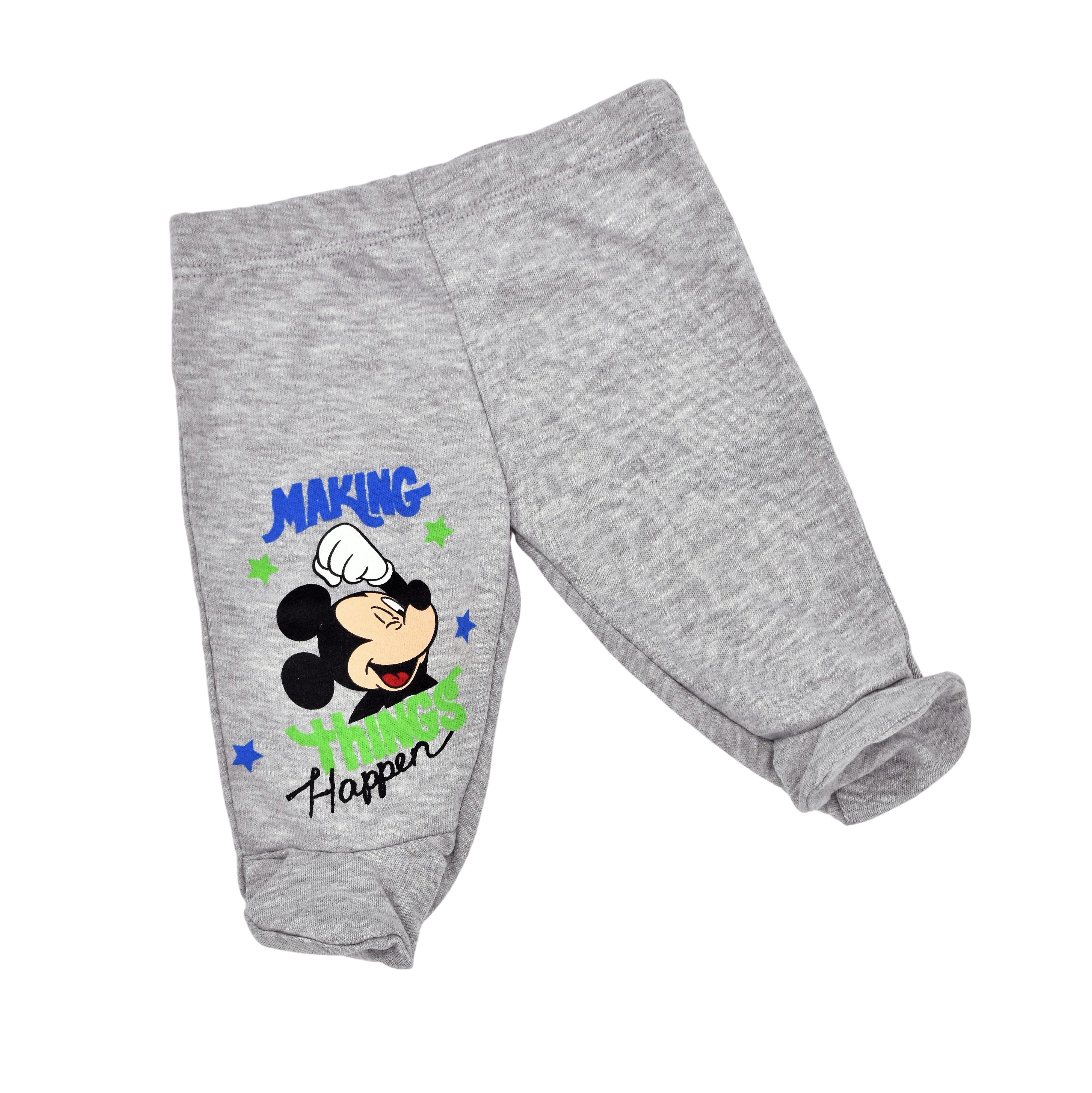 Babybogi Trainingshose »Disney Mickey Mouse Babyhose für Jungen mit Füße  Spielhose Grau«