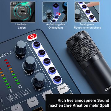Novzep DJ Controller Audio Reverb, 1000mAh Intelligente Geräuschunterdrückung Bluetooth