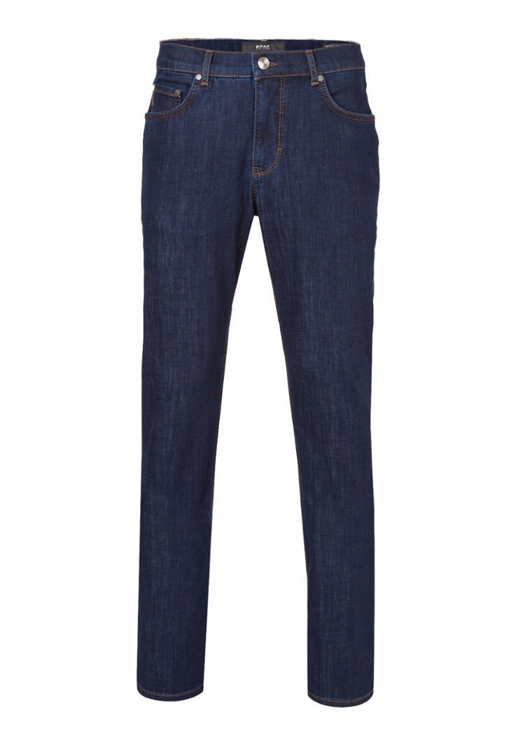 Style dunkelblau Brax 5-Pocket-Jeans COOPER DENIM