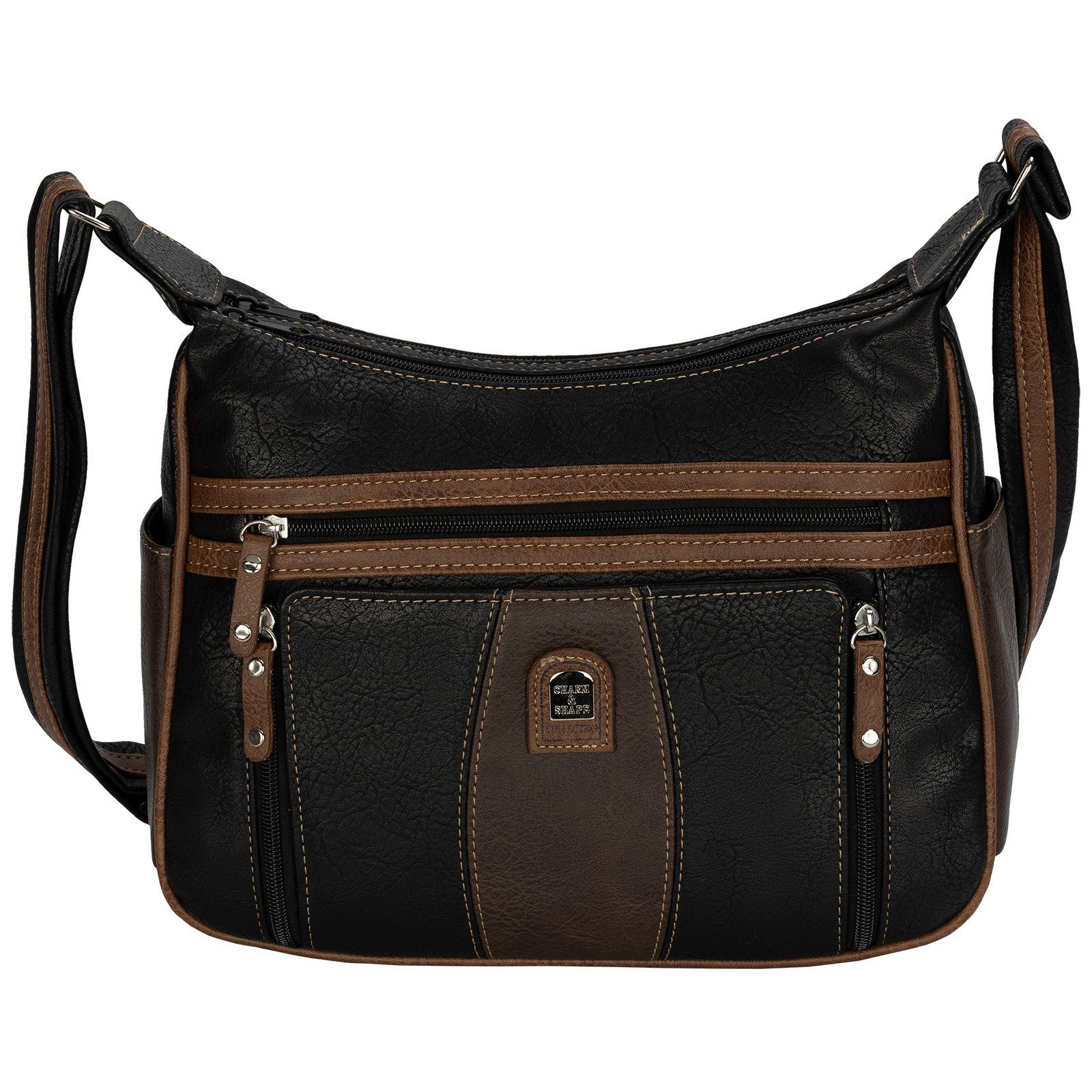 EAAKIE Umhängetasche Damen Tasche Schultertasche Umhängetasche Leder Optik Handtasche, als Schultertasche, Umhängetasche tragbar