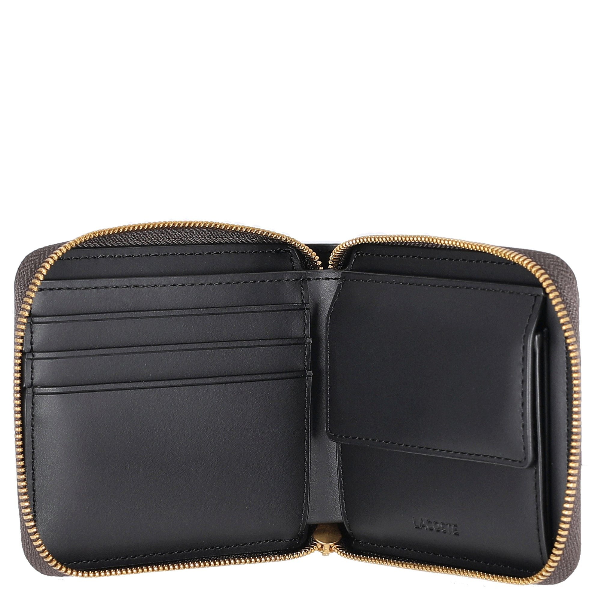 Lacoste Geldbörse The Blend Compact Zip Wallet - Geldbörse 3cc 11 cm (mono slate black