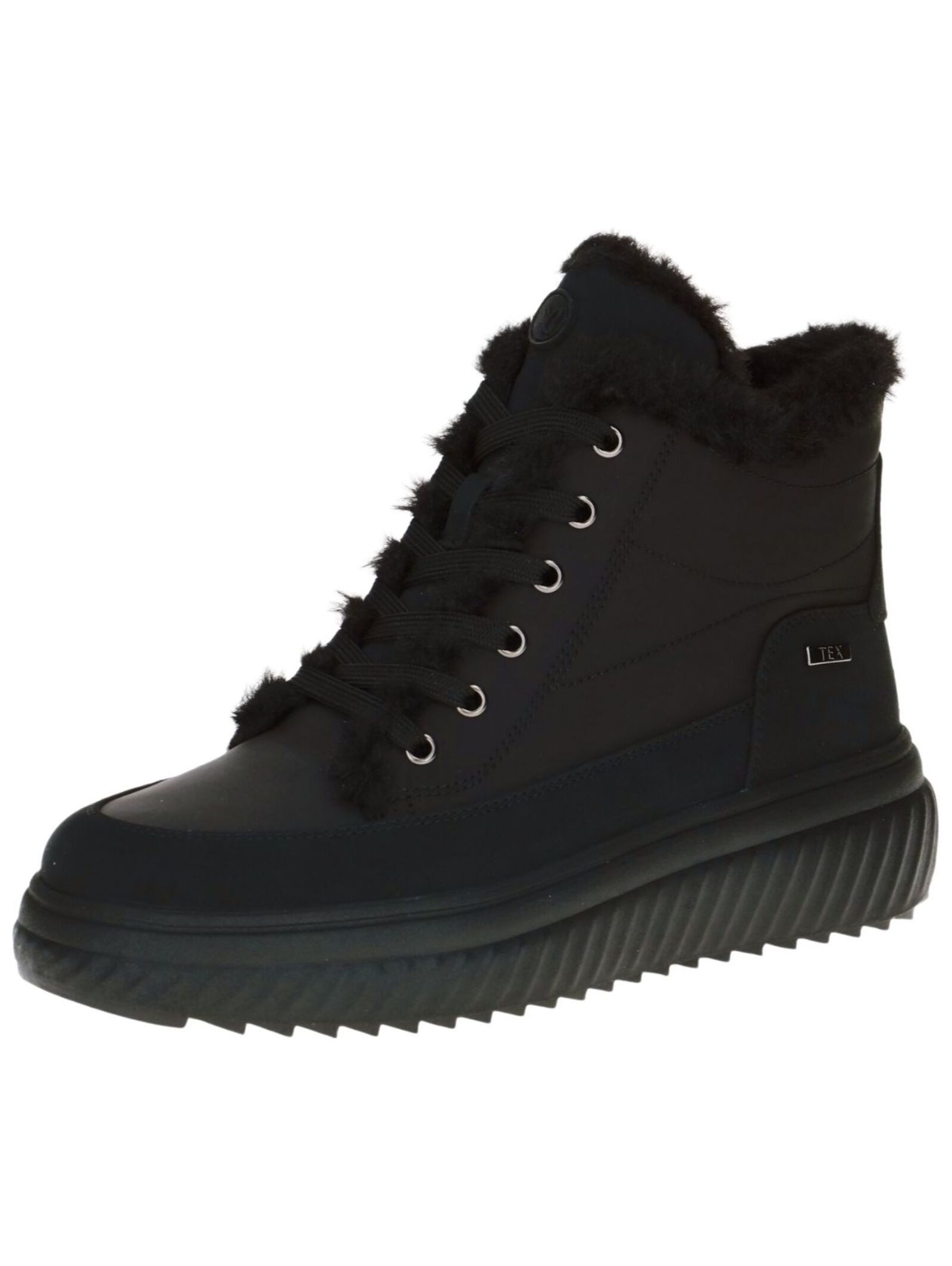 Stiefelette Synthetik/Textil . Schnürstiefelette