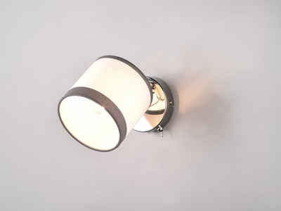 meineWunschleuchte LED Wandstrahler, LED wechselbar, warmweiß, innen, Wandlampe mit Schalter Nachttischlampe Leselampe Wand, H 21cm