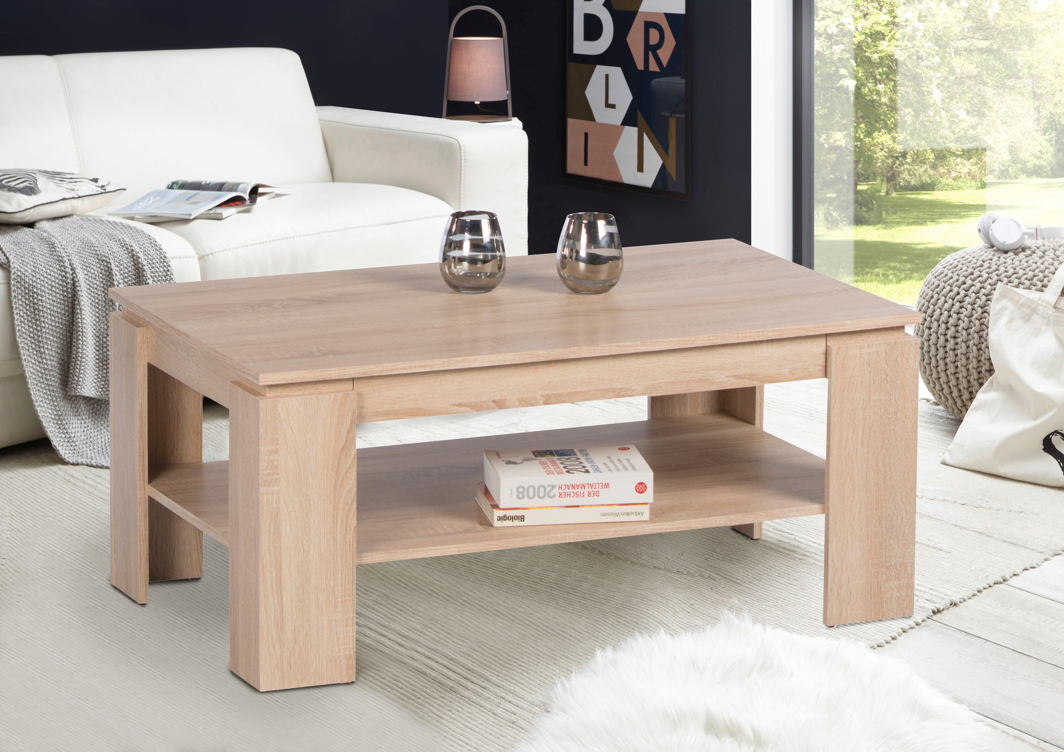 Stolkom Sp.z.o.o. Couchtisch Harrison mit Schublade, Tisch im Old Style Dek günstig online kaufen