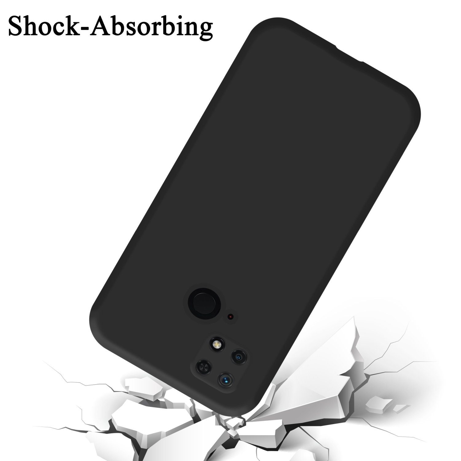Cadorabo Handyhülle für Xiaomi RedMi 10C / POCO C40 Hülle Xiaomi RedMi 10C / POCO C40, Flexible Hülle TPU Silikon Schutzhülle Back Cover Case