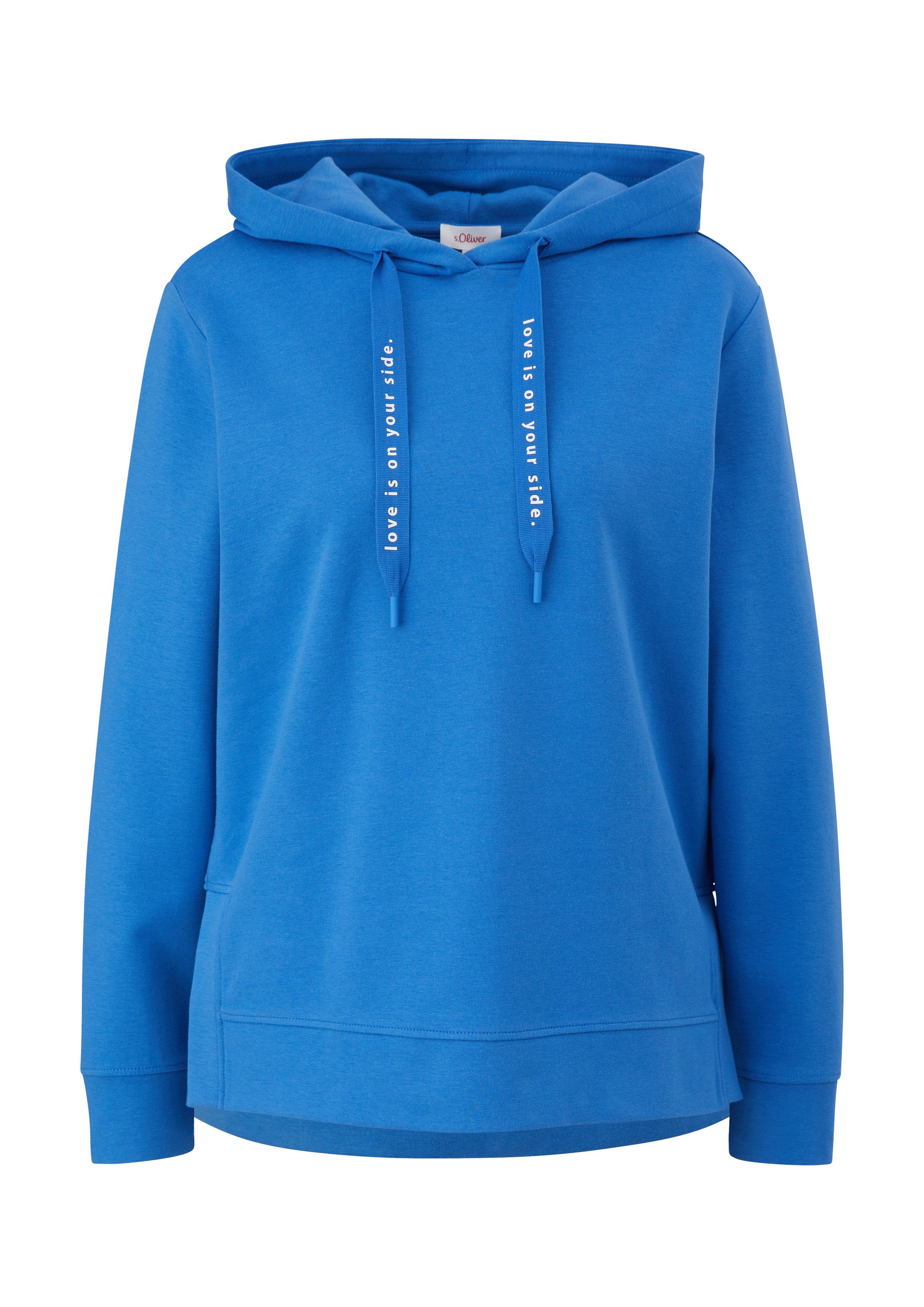s.Oliver Sweatshirt Sweatshirt Weiches Sweatshirt mit Kapuze