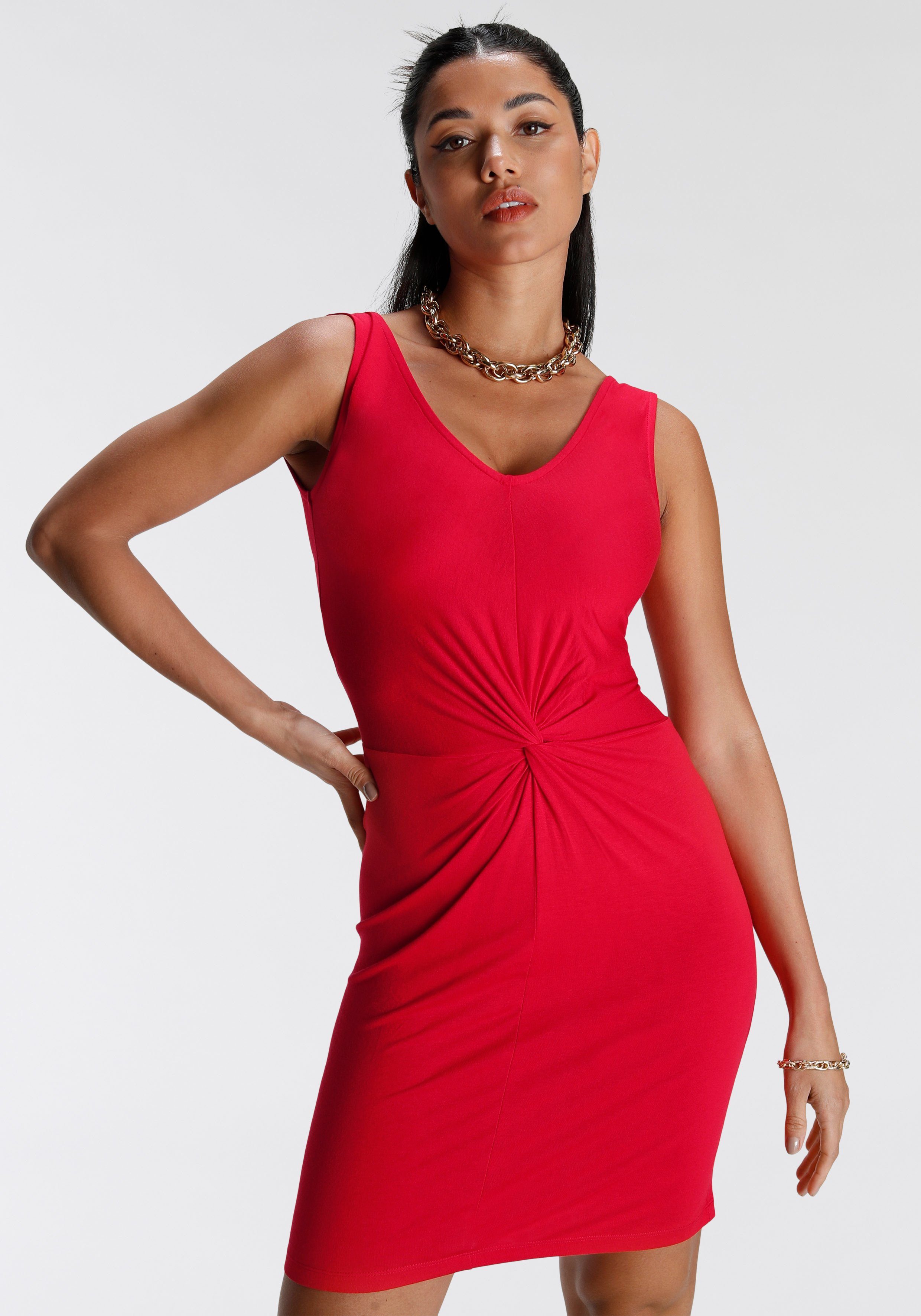 Knoten-Detail Melrose Jerseykleid mit