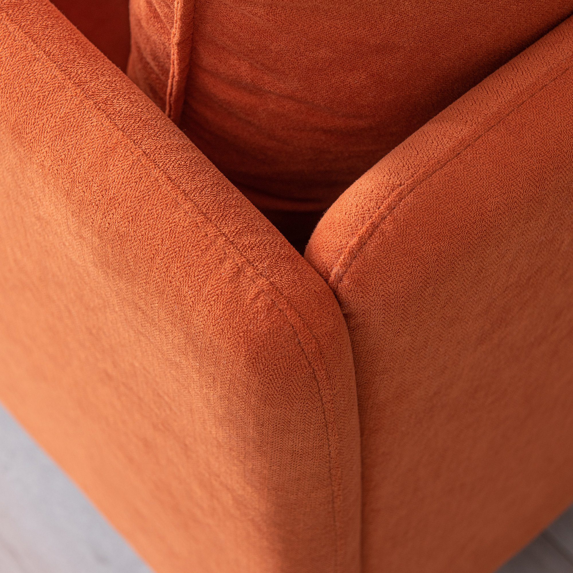 Orange Sofa Einzelsofa Modern Farbe Sessel, Odikalo Baumwollleinen, mehrere gepolsterter
