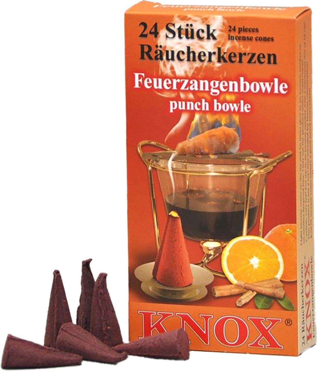 KNOX Räucherhaus Knox Räucherkerzen - Feuerzangenbowle 24 Stück