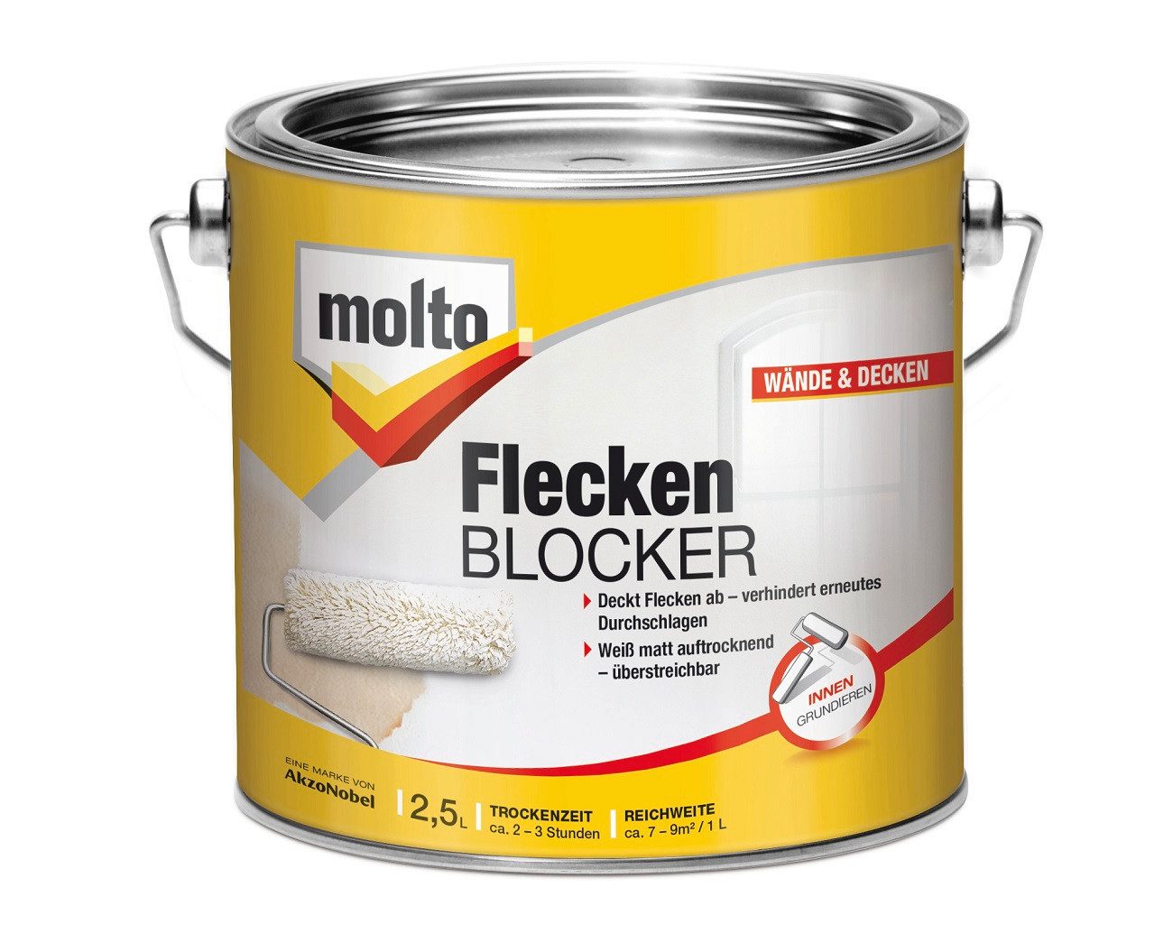 MOLTO Spachtelmasse MOLTO Flecken-Blocker, 2,5 Ltr