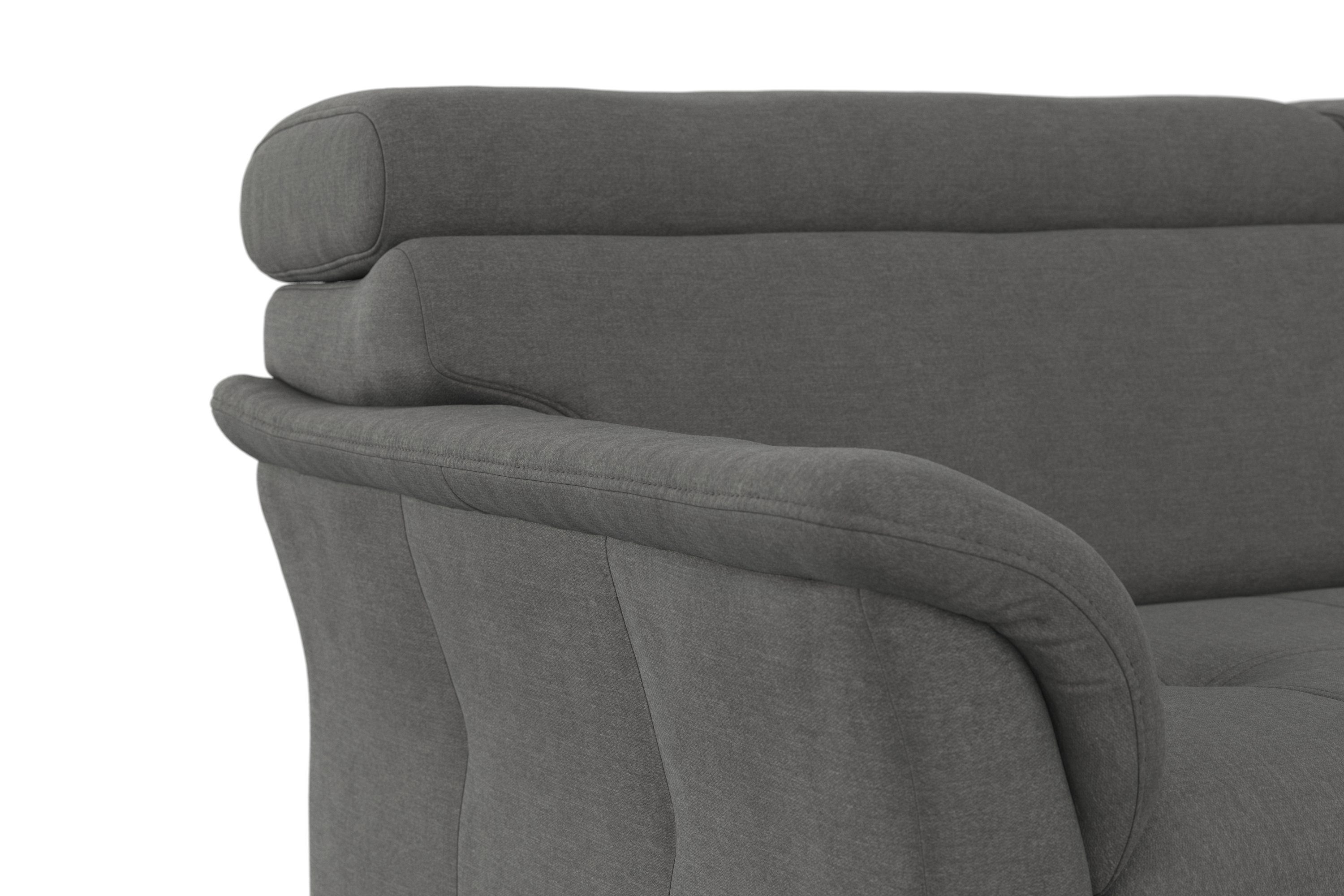 sit&more Ecksofa Marano, Kopfteilverstellung, wahlweise inklusive Bettfunktion, mit Bettkasten