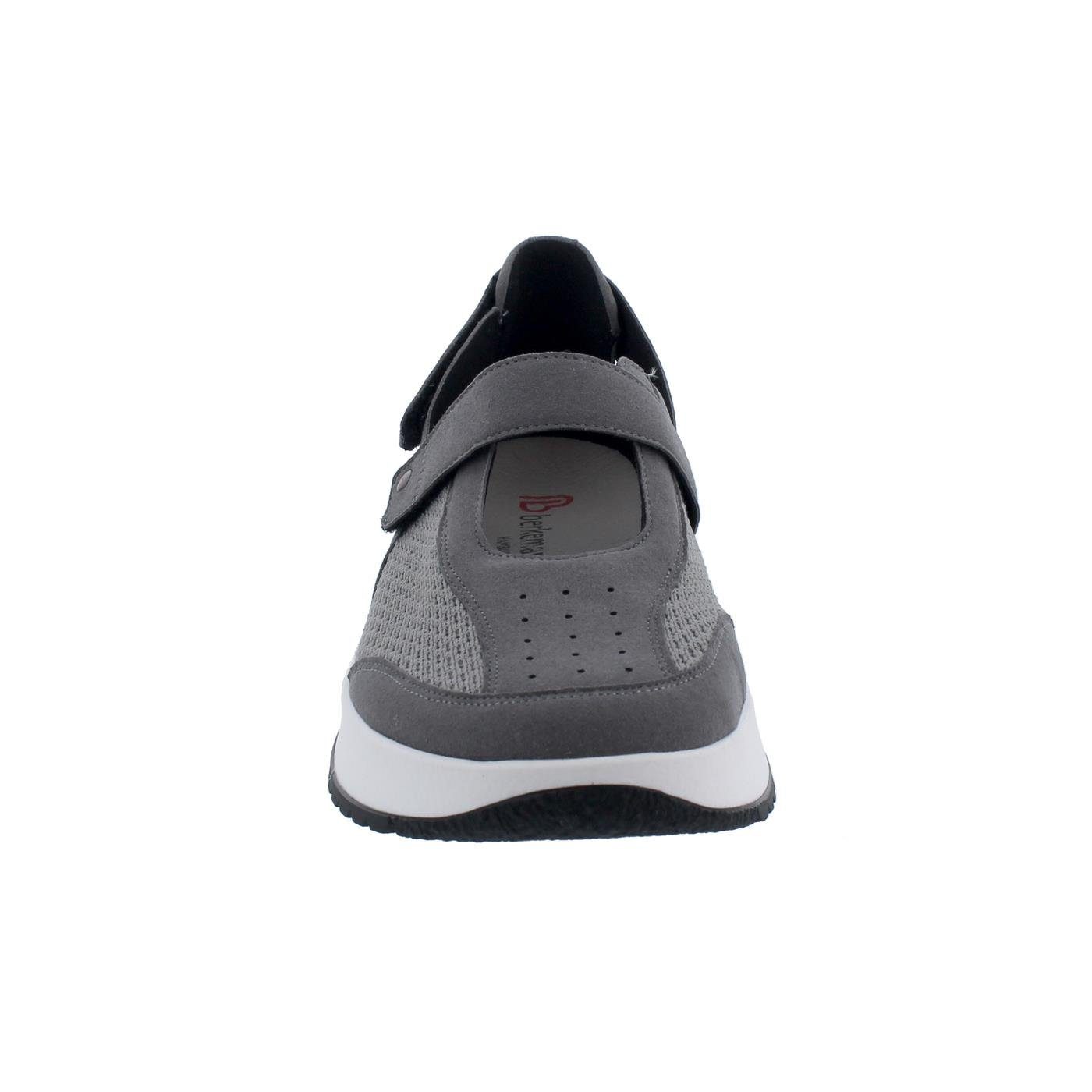 Grau, Sneaker, 3708-618 Textil, Klettschuh Klettverschluss BERKEMANN Kari