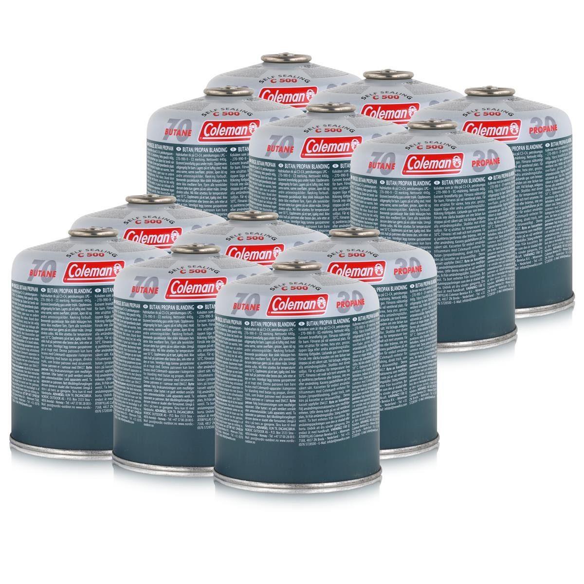 COLEMAN Camping-Gas Coleman C500 Gaskartusche 6x440g - Schraubkartusche (2er Pack)