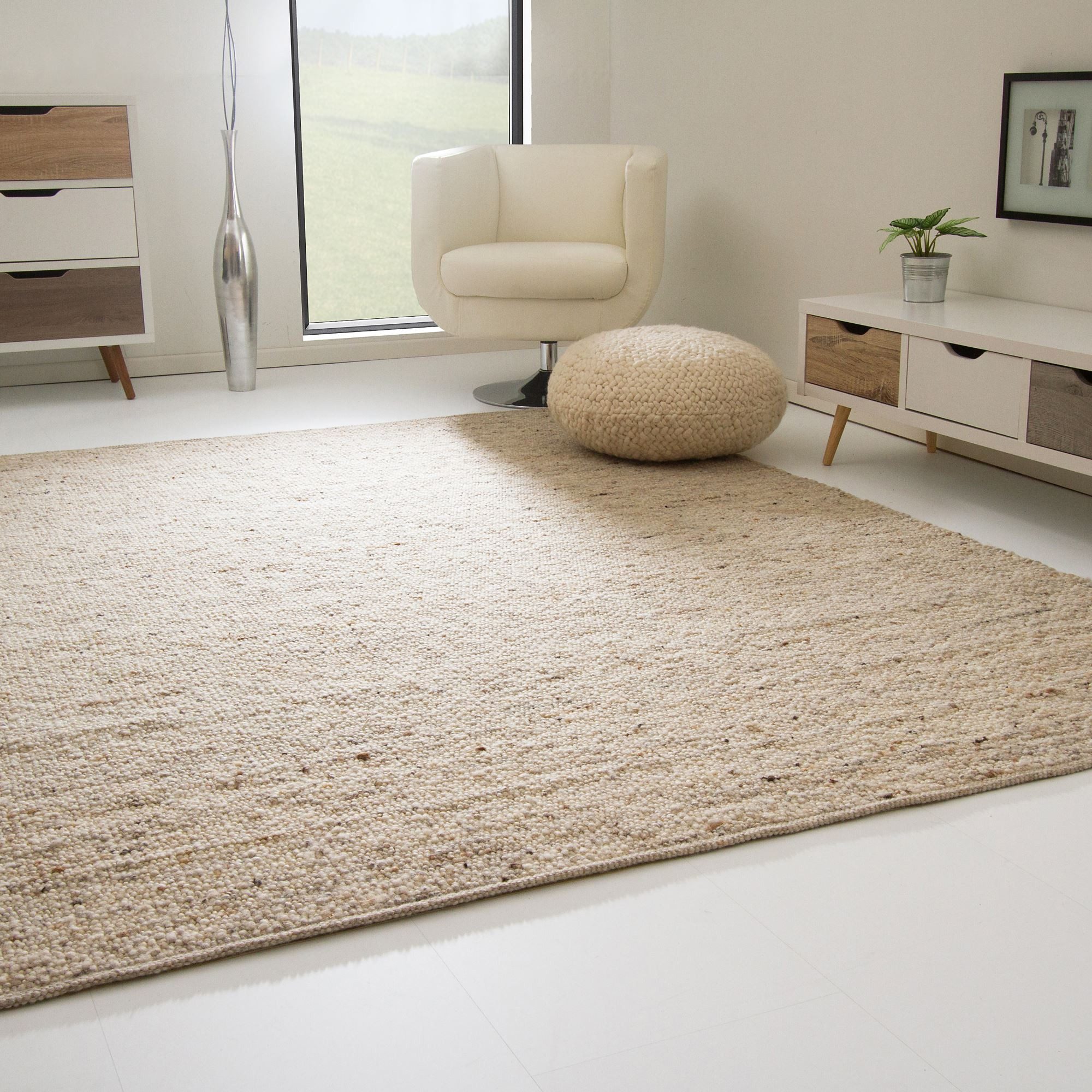 Steffensmeier Wollteppich Birgsau, Rechteckig, Handwebteppich, Handweb Tepp günstig online kaufen