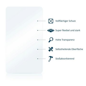 BROTECT Full-Screen Schutzfolie für Motorola One Action, Displayschutzfolie, 2 Stück, 3D Curved klar