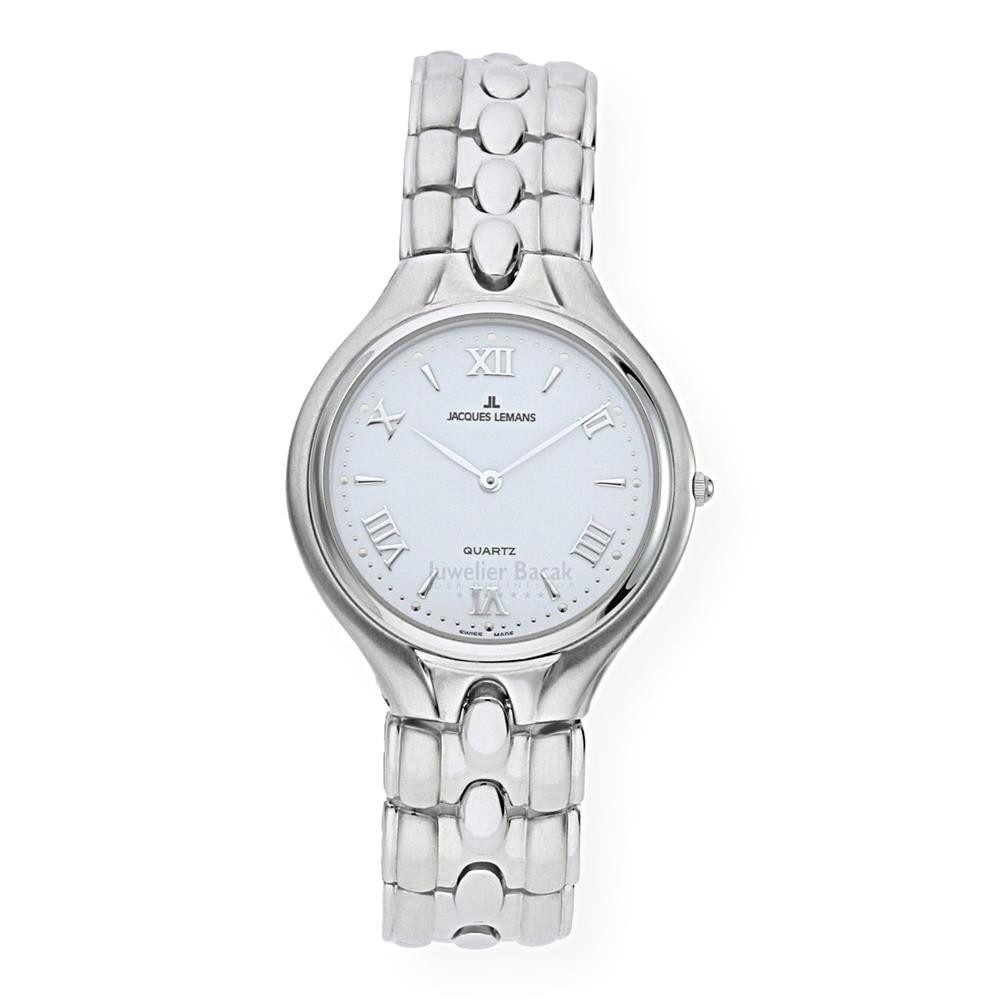 Jacques Lemans Armband Jacques Lemans Damenarmbanduhr 1-781M116 Edelstahl (kein Set, 1-tlg., kein Set)