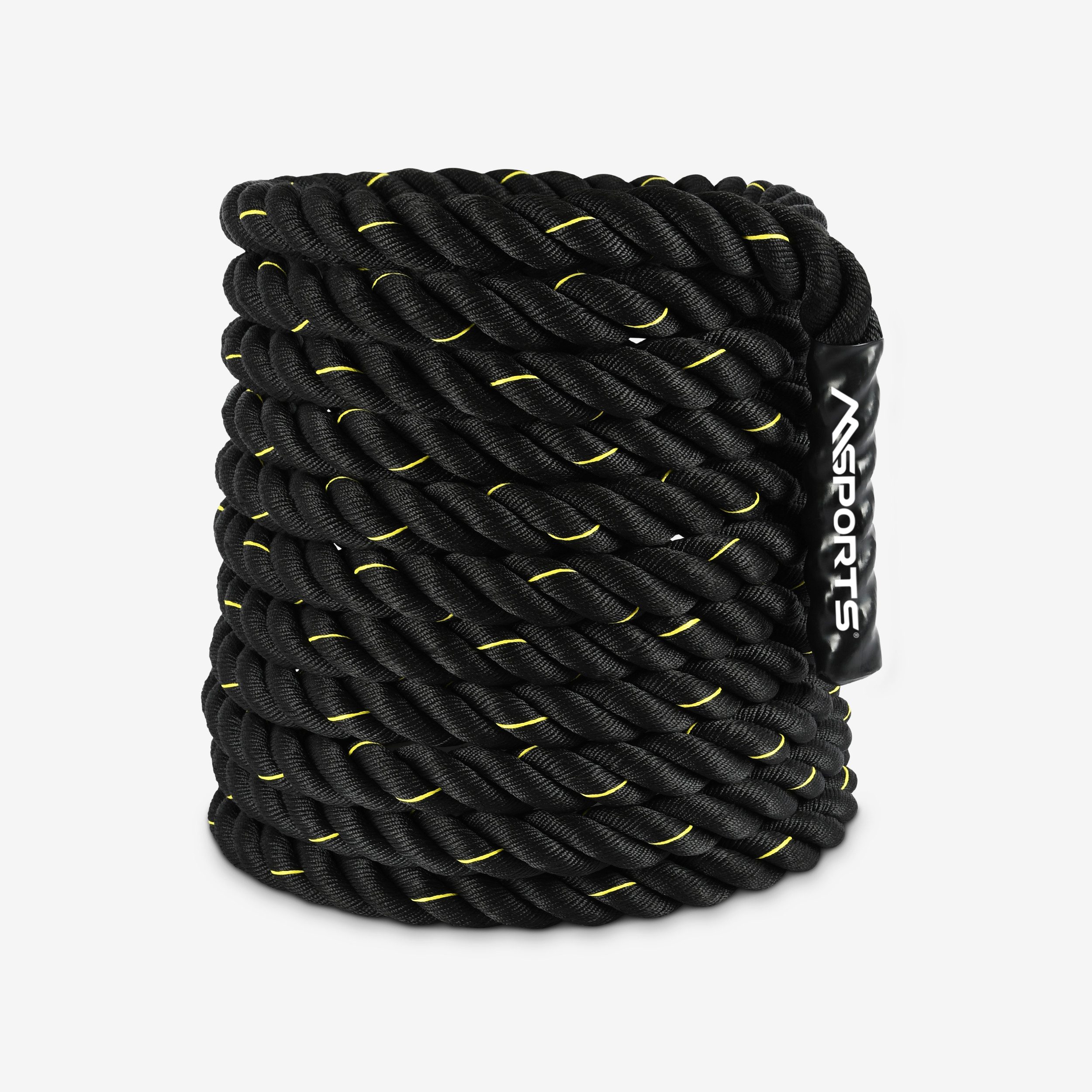 MSports® Battle Rope Battle Rope Professional Studio Qualität, Länge: 15 m