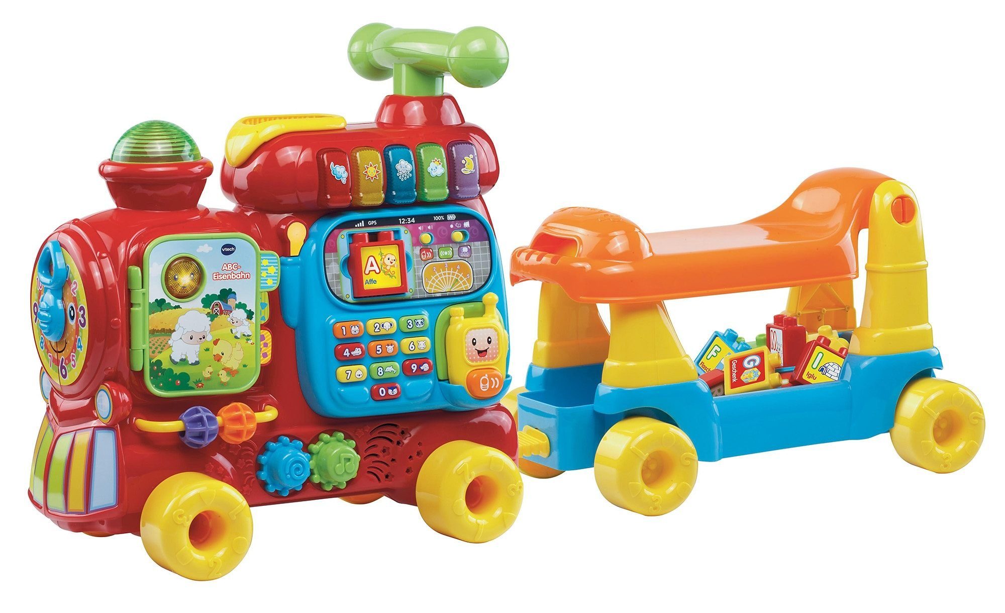 Vtech® Spielzeug-Eisenbahn VTechBaby, ABC-Eisenbahn, (15-tlg)