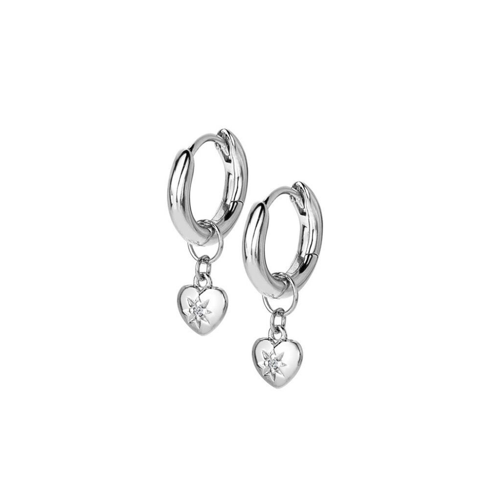 Diamond Ohrring-Set Romantic silver earrings with s 2 in 1 Most Loved DE718